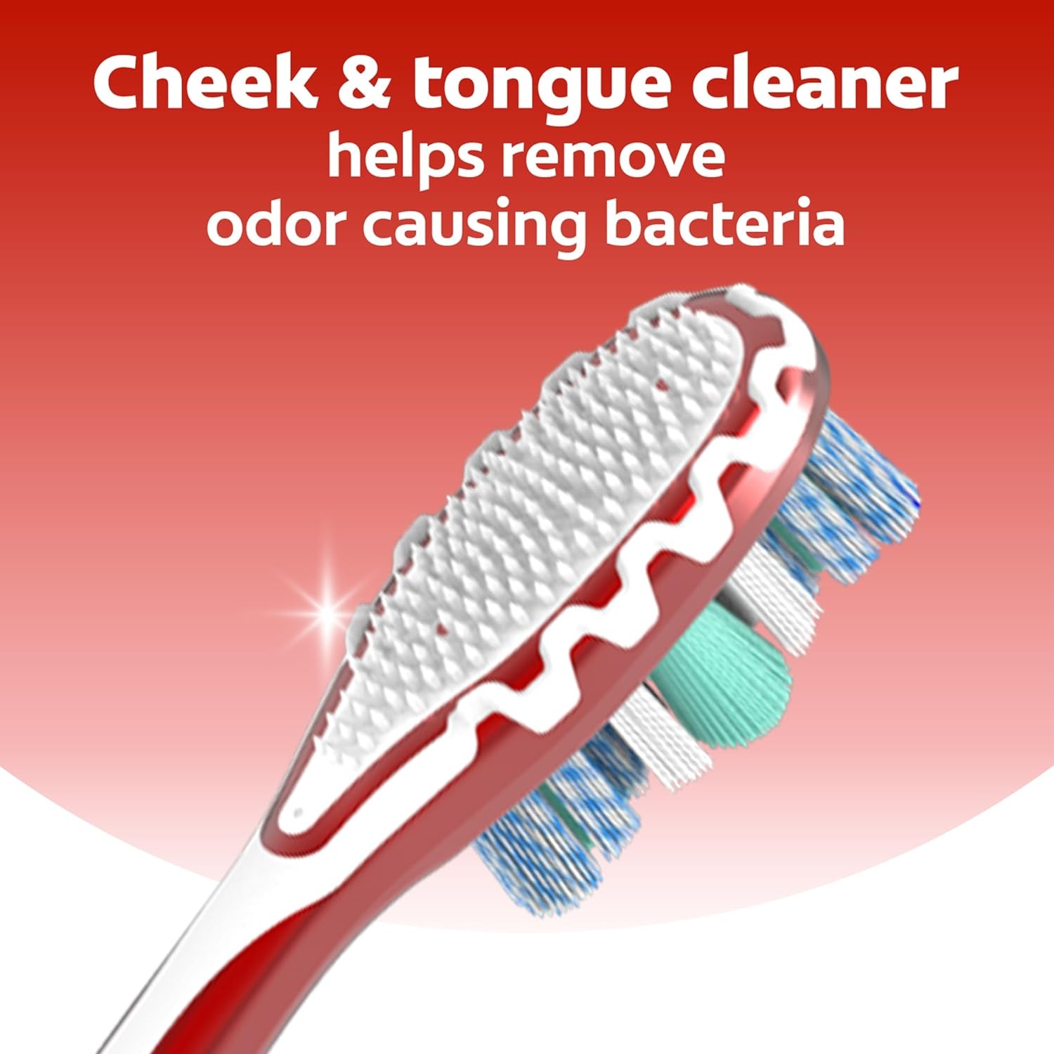 imageColgate 360 Advanced Whitening Medium Toothbrush Pack 4 Adult Medium Toothbrushes with Cheek and Tongue Cleaner Helps Clean Your Teeth Tongue Cheeks and Gums 4 Pack1 Count Pack of 4