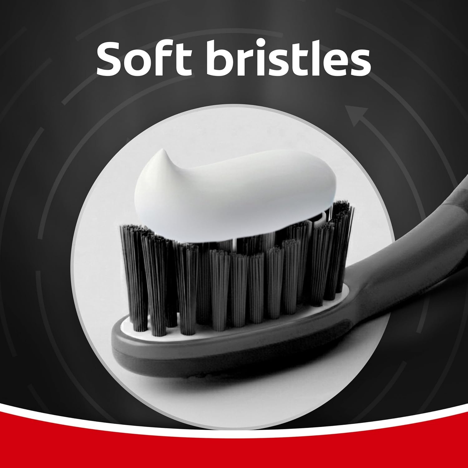 imageColgate 360 Vibrate Charcoal Battery Powered Electric Toothbrush with Soft Bristles 2 Pack Sonic PoweredBlack