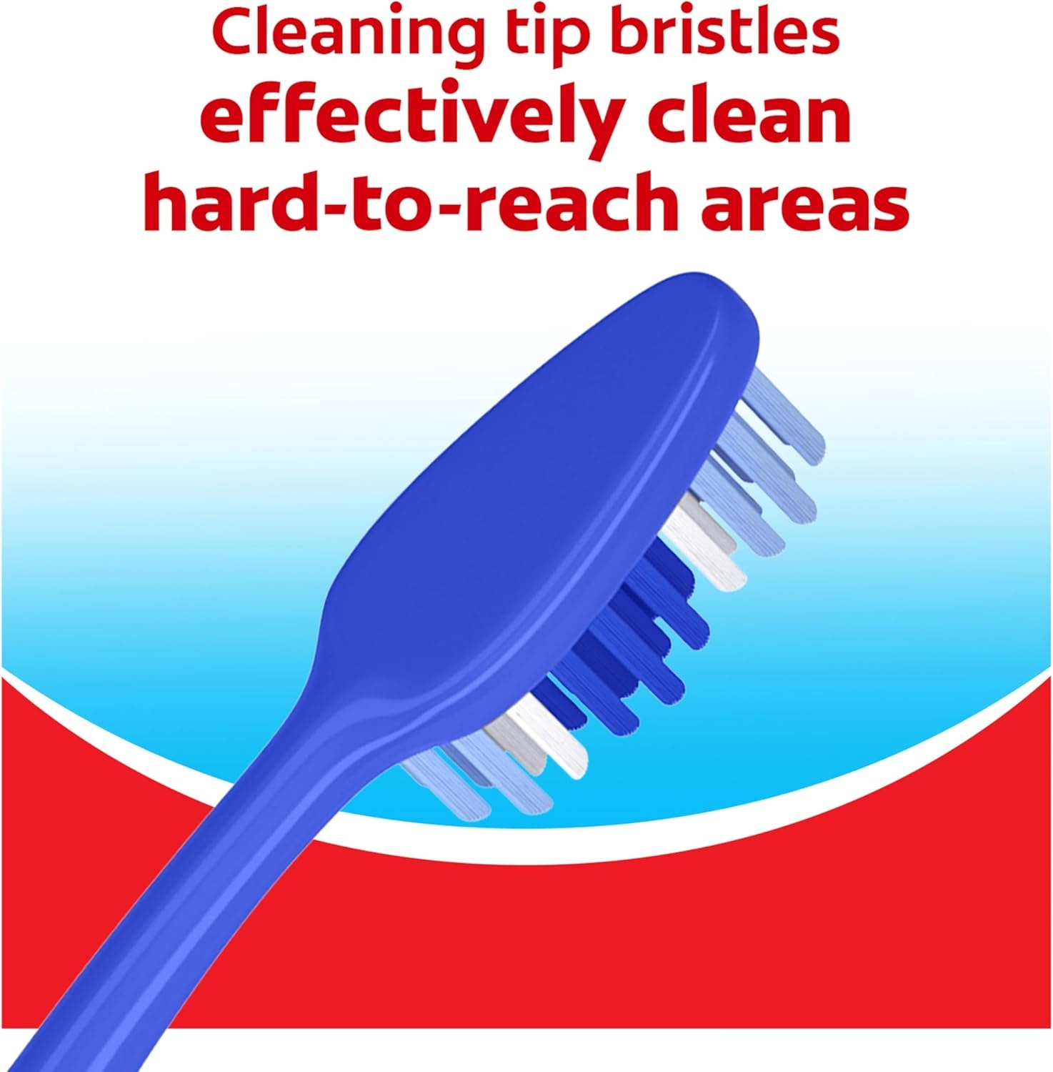 imageColgate Extra Clean Toothbrush Medium Toothbrush for Adults 6 Pack6 Count Pack of 1