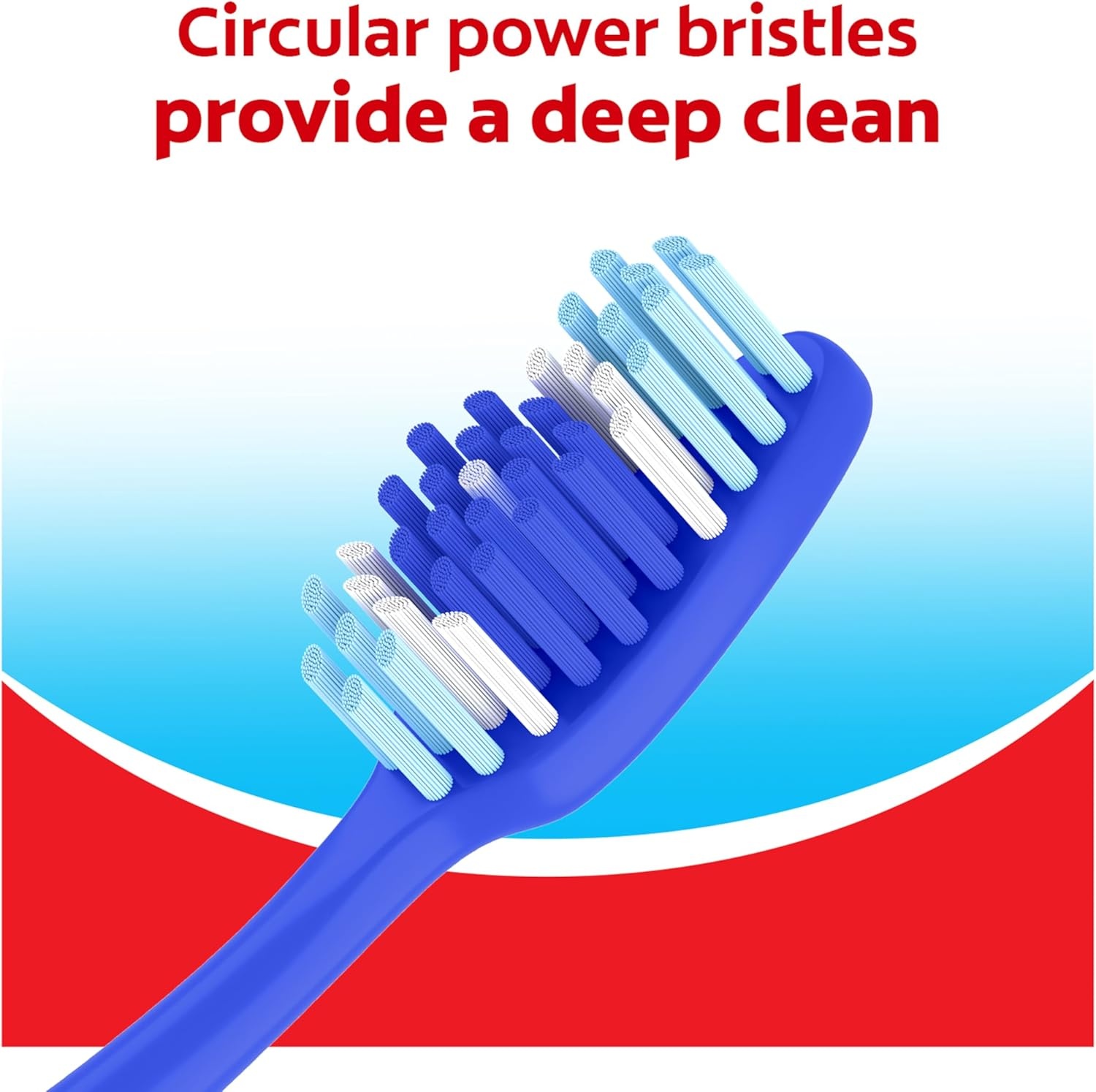 imageColgate Extra Clean Toothbrush Medium Toothbrush for Adults 6 Pack6 Count Pack of 12