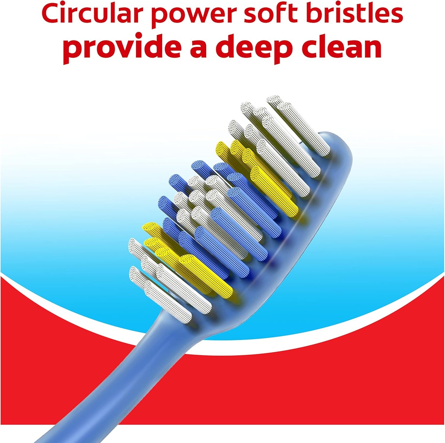 imageColgate Extra Clean Toothbrush Medium Toothbrush for Adults 6 Pack6 Count Pack of 2