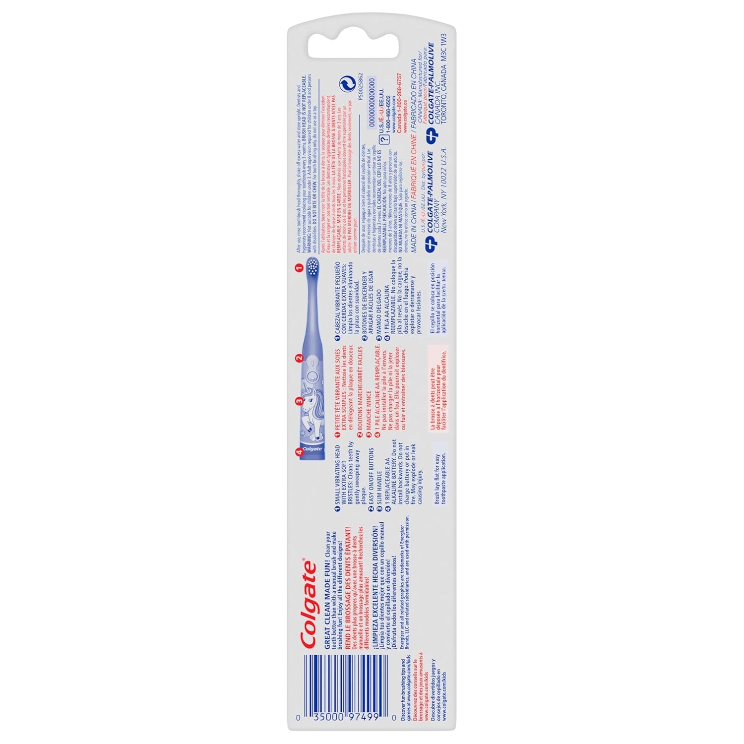 imageColgate Kids Battery Powered Unicorn Toothbrush 1 Ct1 Count Pack of 12