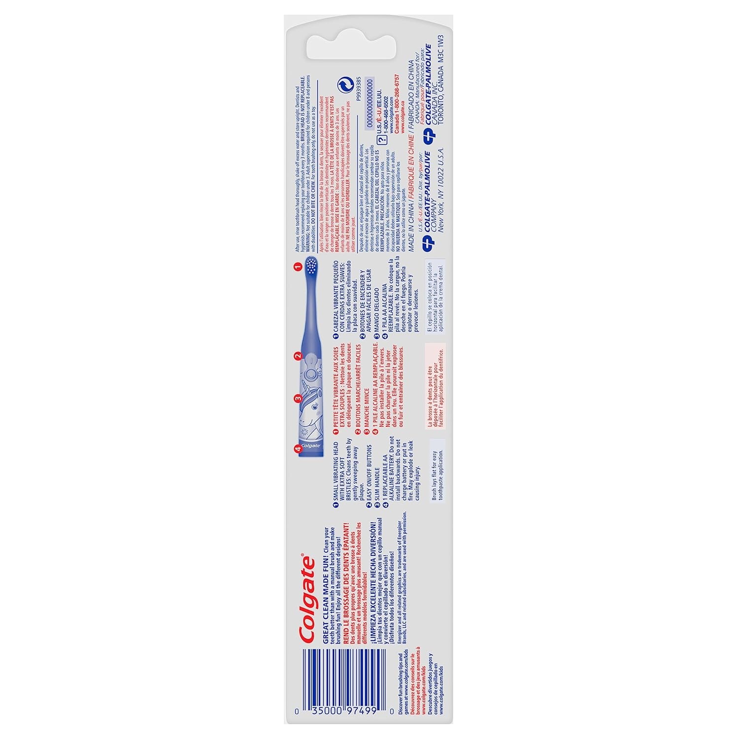 imageColgate Kids Battery Powered Unicorn Toothbrush 1 Ct1 Count Pack of 2