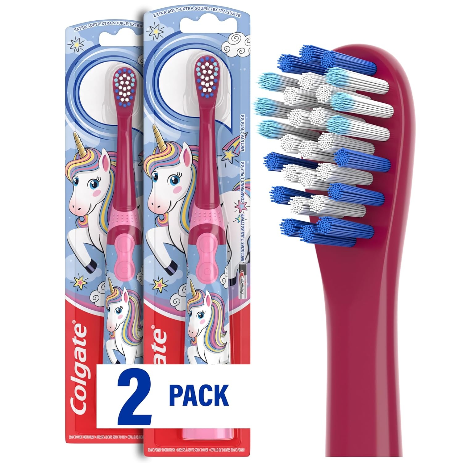 imageColgate Kids Battery Powered Unicorn Toothbrush 1 Ct1 Count Pack of 2