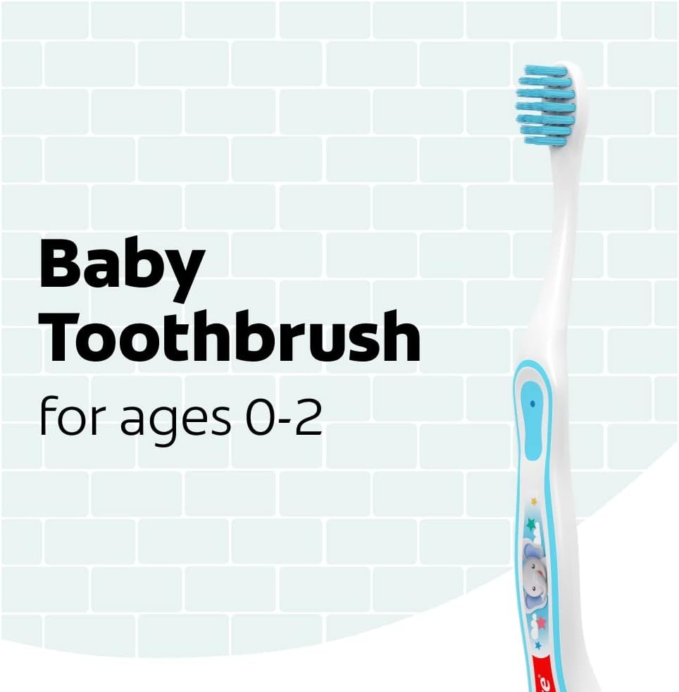 imageColgate My First Baby and Toddler Toothbrush Extra Soft Infant Training Toothbrush Ages 02 6 Count1 Count Pack of 12