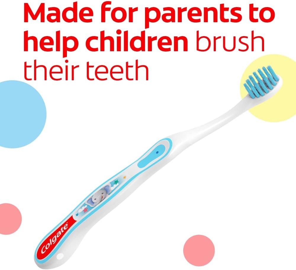 imageColgate My First Baby and Toddler Toothbrush Extra Soft Infant Training Toothbrush Ages 02 6 Count1 Count Pack of 12