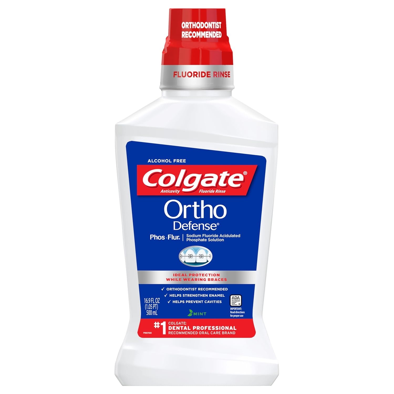 imageColgate Peroxyl Alcohol Free Mouthwash with 15 Hydrogen Peroxide Mouth Sore Rinse for Canker Sores Oral Irritations and Burns Mild Mint 84 fl oz Bottle16 Fl Oz Pack of 1