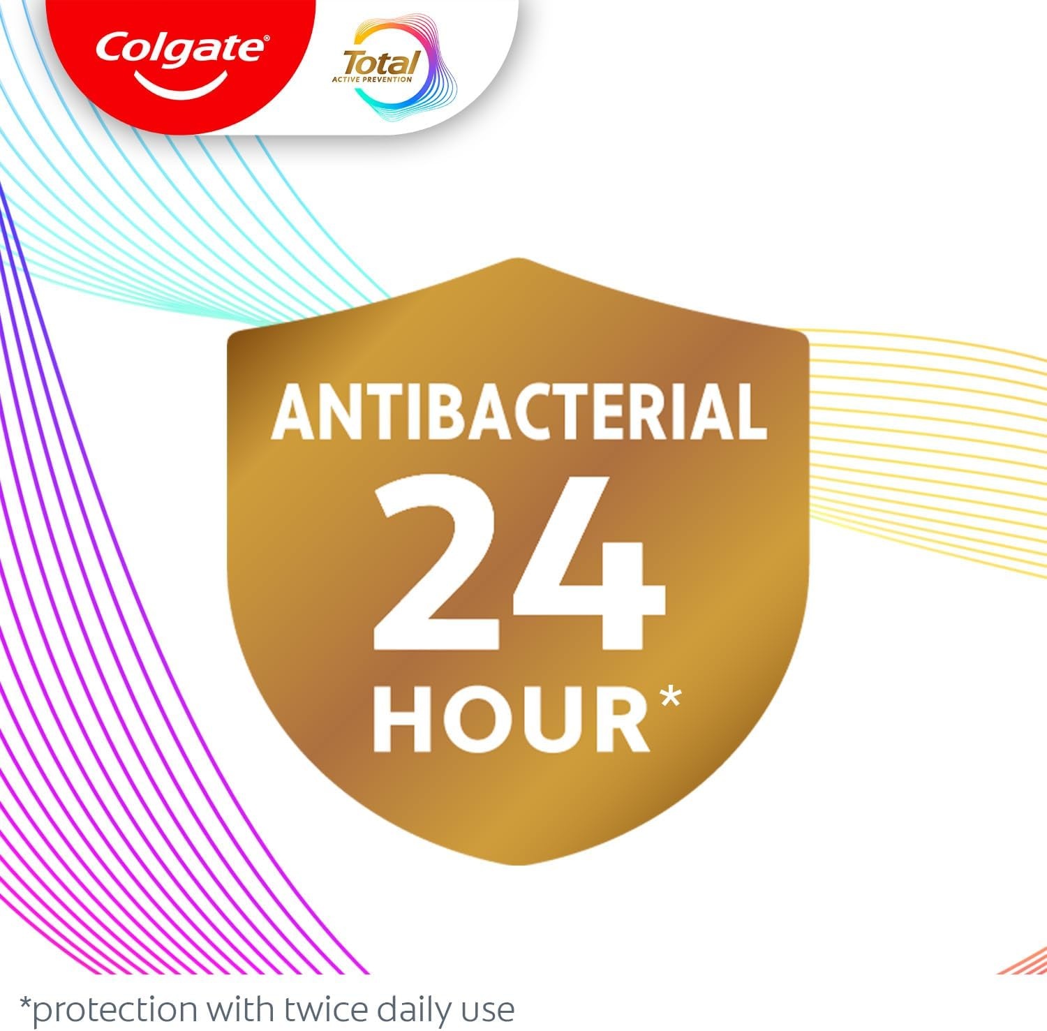 imageColgate Total Alcohol Free Mouthwash Peppermint for Bad Breath Helps Prevent Gingivitis and Plaque 3 Pack 338 Oz Each169 Fl Oz Pack of 6