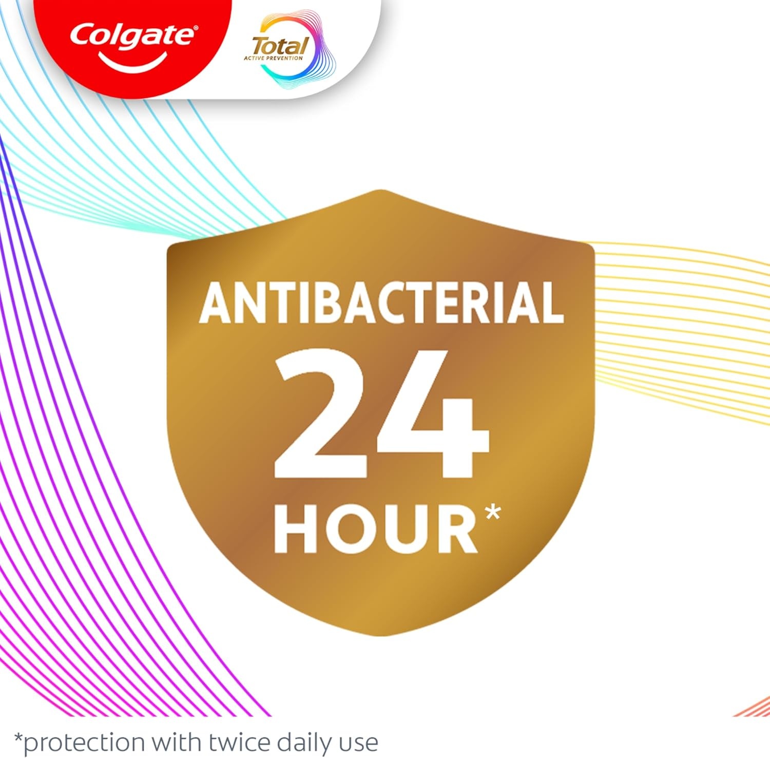 imageColgate Total Alcohol Free Mouthwash Peppermint for Bad Breath Helps Prevent Gingivitis and Plaque 3 Pack 338 Oz Each2 Fl Oz Pack of 2