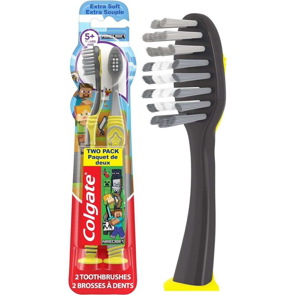 imageColgate Kids Toothbrush with Suction Cup Extra Soft Pokemon 2 Count1 Count Pack of 2