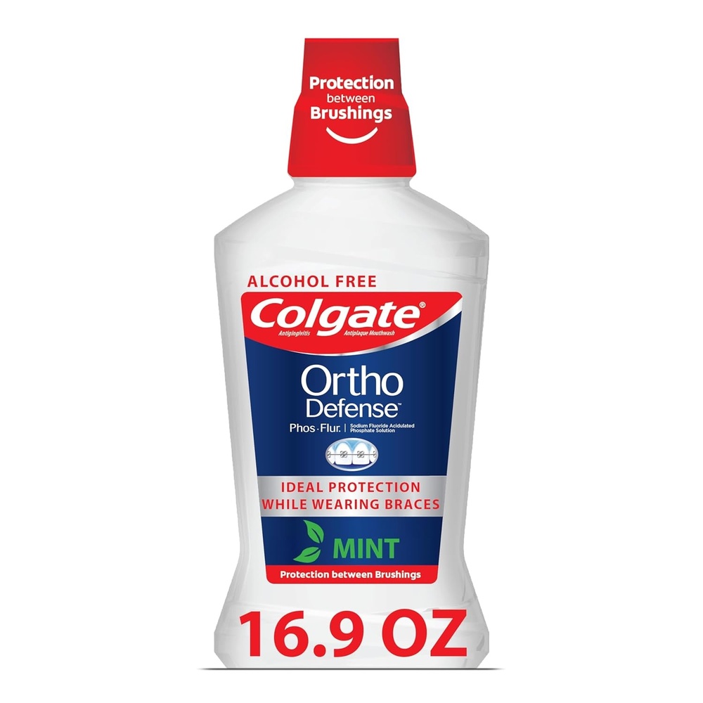 imageColgate Peroxyl Alcohol Free Mouthwash with 15 Hydrogen Peroxide Mouth Sore Rinse for Canker Sores Oral Irritations and Burns Mild Mint 84 fl oz Bottle16 Fl Oz Pack of 1