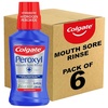 imageColgate Peroxyl Alcohol Free Mouthwash with 15 Hydrogen Peroxide Mouth Sore Rinse for Canker Sores Oral Irritations and Burns Mild Mint 84 fl oz Bottle84 Fl Oz Pack of 6