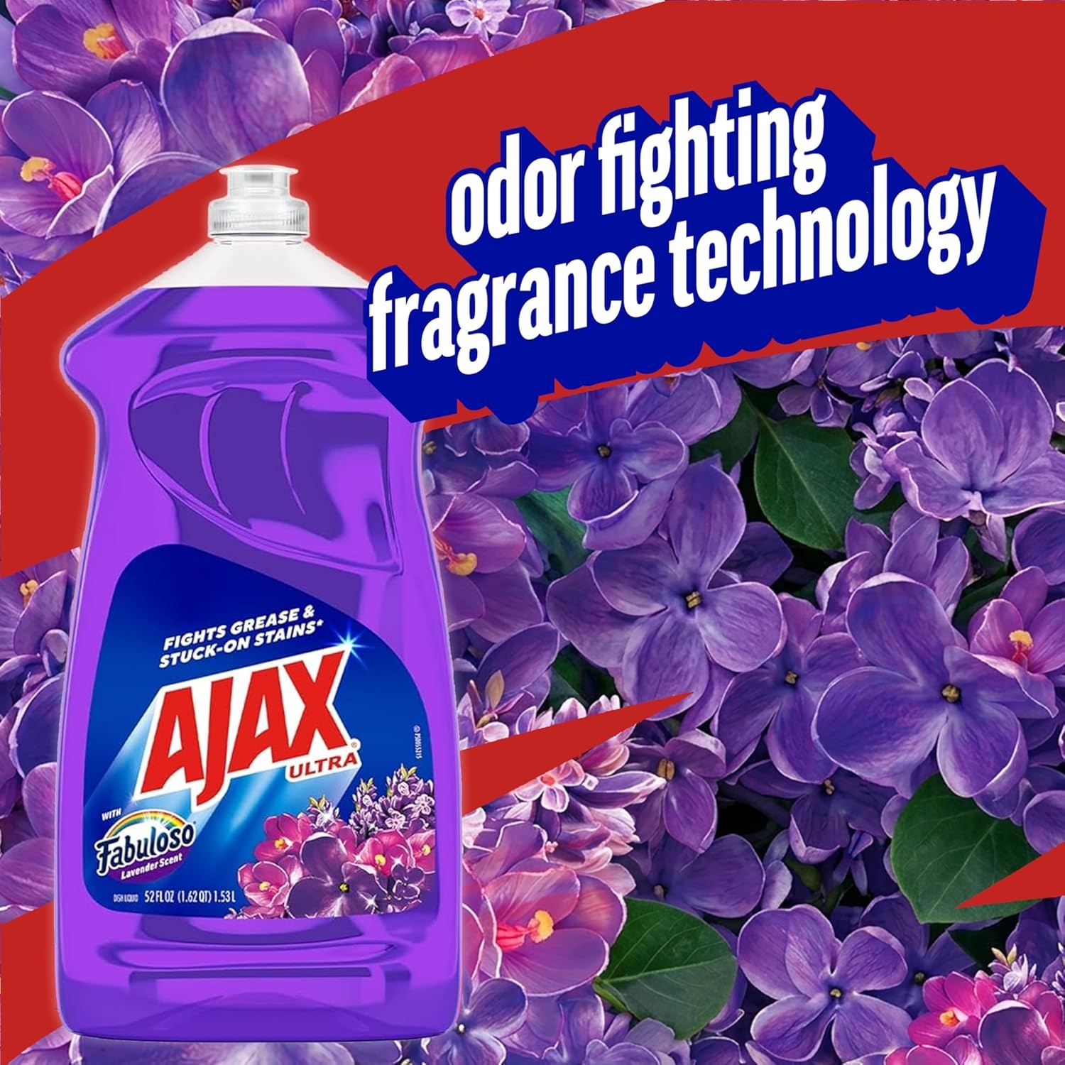 imageAjax Ultra Liquid Dish Soap Orange Scent Triple Action 90 fl oz BottleLavender