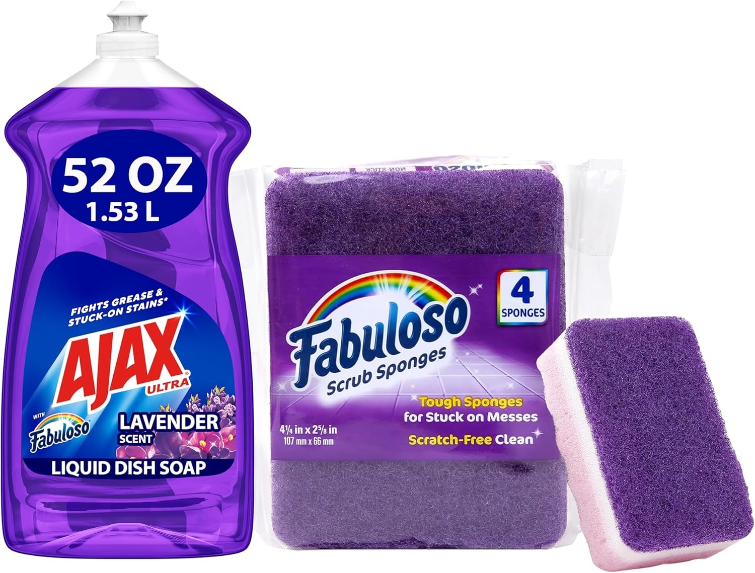 imageAjax Ultra Liquid Dish Soap Orange Scent Triple Action 90 fl oz BottleLavender