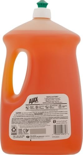 imageAjax Ultra Liquid Dish Soap Orange Scent Triple Action 90 fl oz BottleOrange