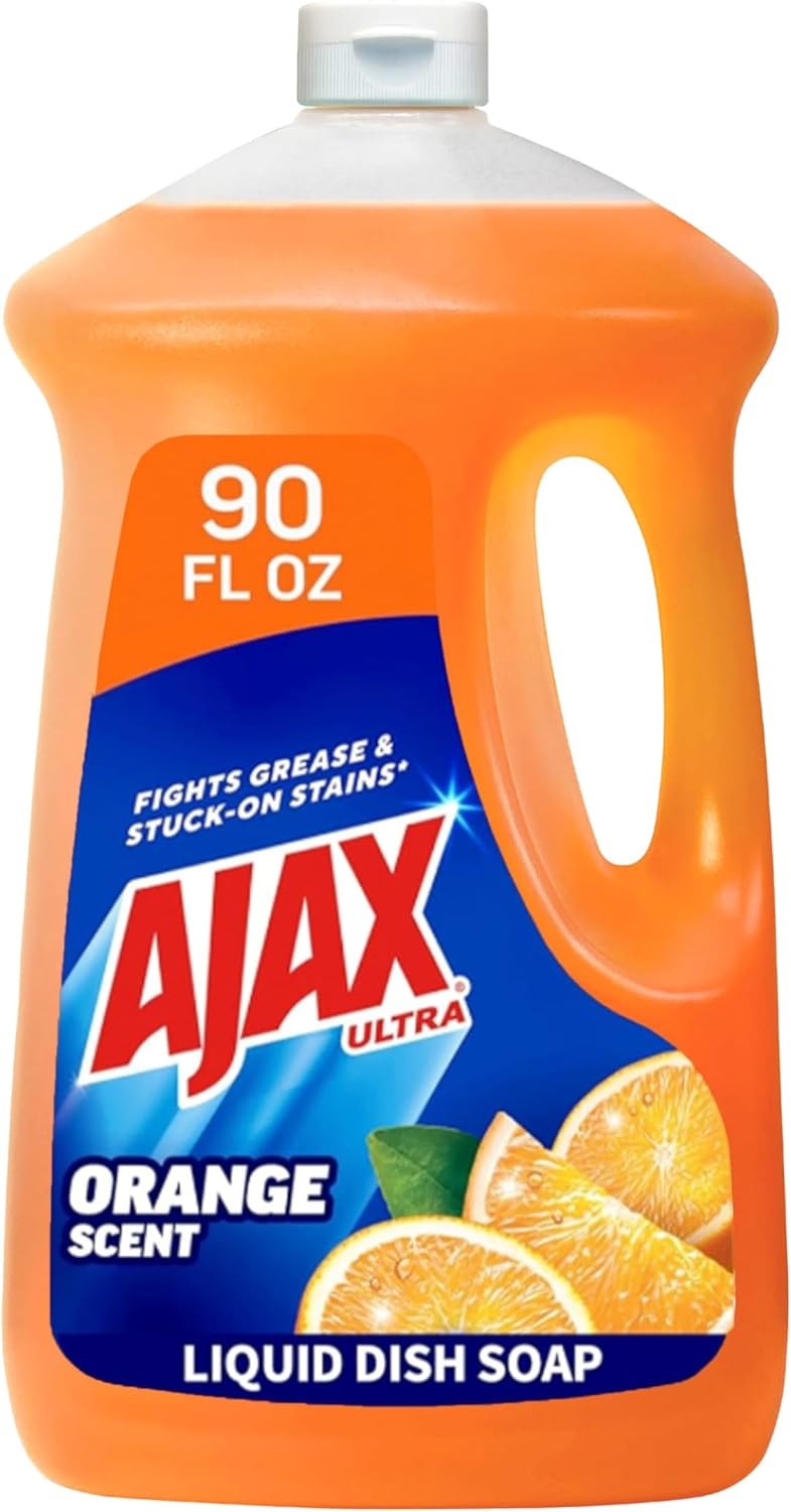 imageAjax Ultra Liquid Dish Soap Orange Scent Triple Action 90 fl oz BottleOrange