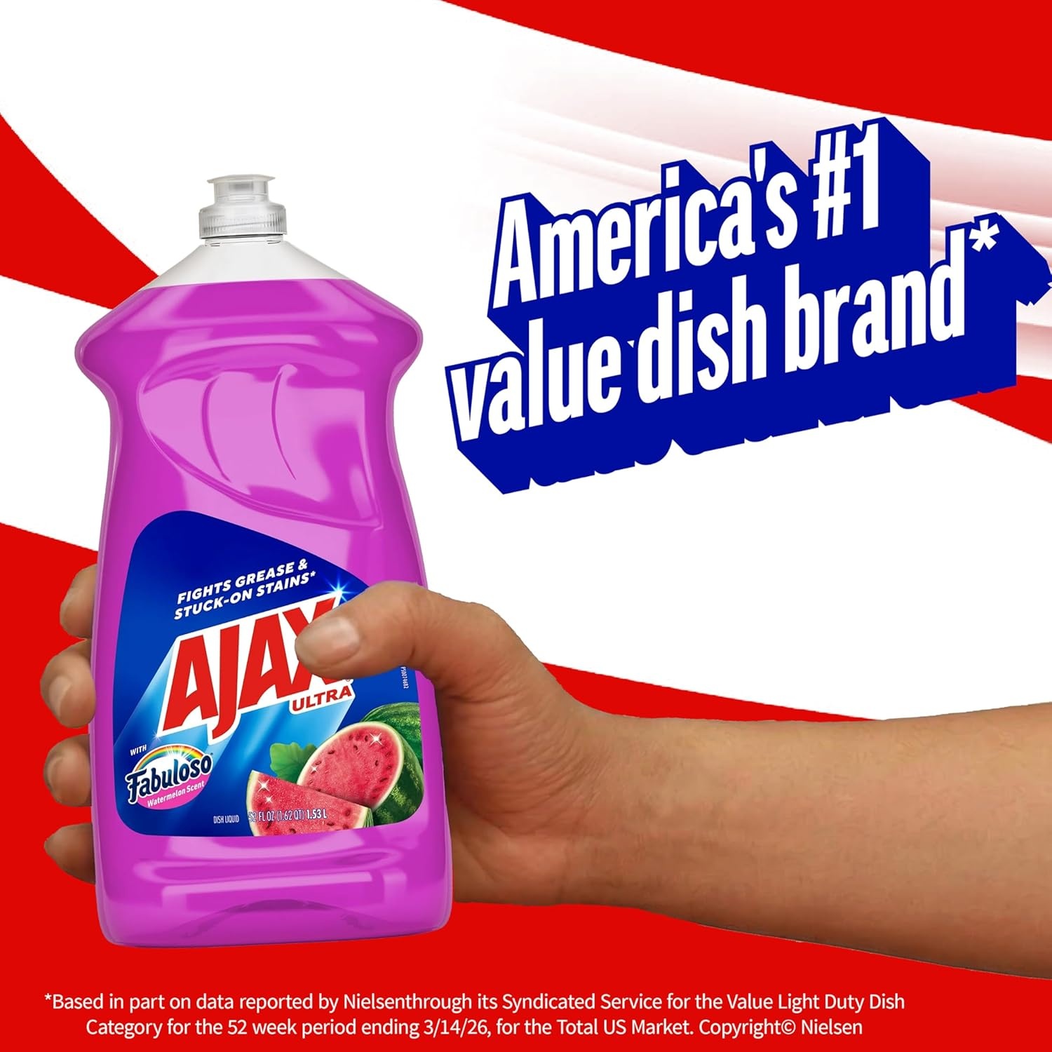 imageAjax Ultra Liquid Dish Soap Orange Scent Triple Action 90 fl oz BottleWatermelon