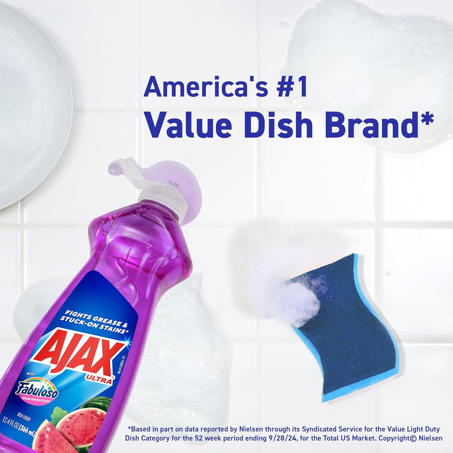 imageAjax Ultra Liquid Dish Soap Orange Scent Triple Action 90 fl oz BottleWatermelon