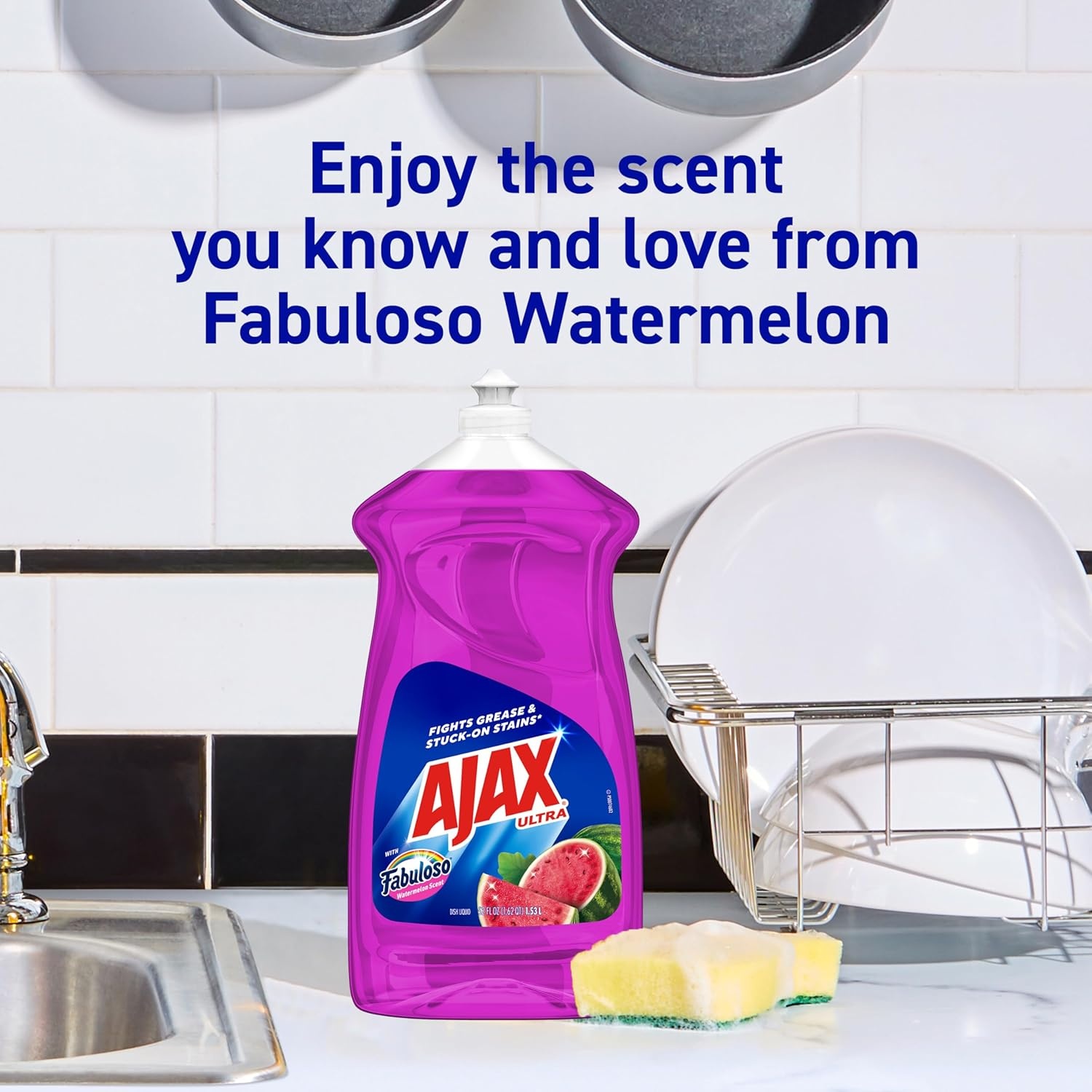 imageAjax Ultra Liquid Dish Soap Orange Scent Triple Action 90 fl oz BottleWatermelon
