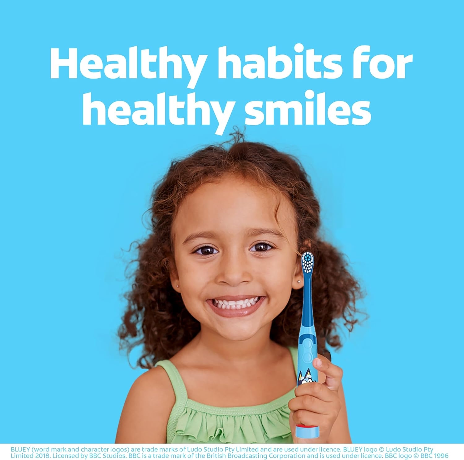 imageColgate Kids Bluey Toothbrush and Kids Toothpaste Gift Set Includes BlueyThemed Battery Toothbrush 2 Bubblegum Flavored Fluoride Toothpastes and 2 Manual ToothbrushesBluey