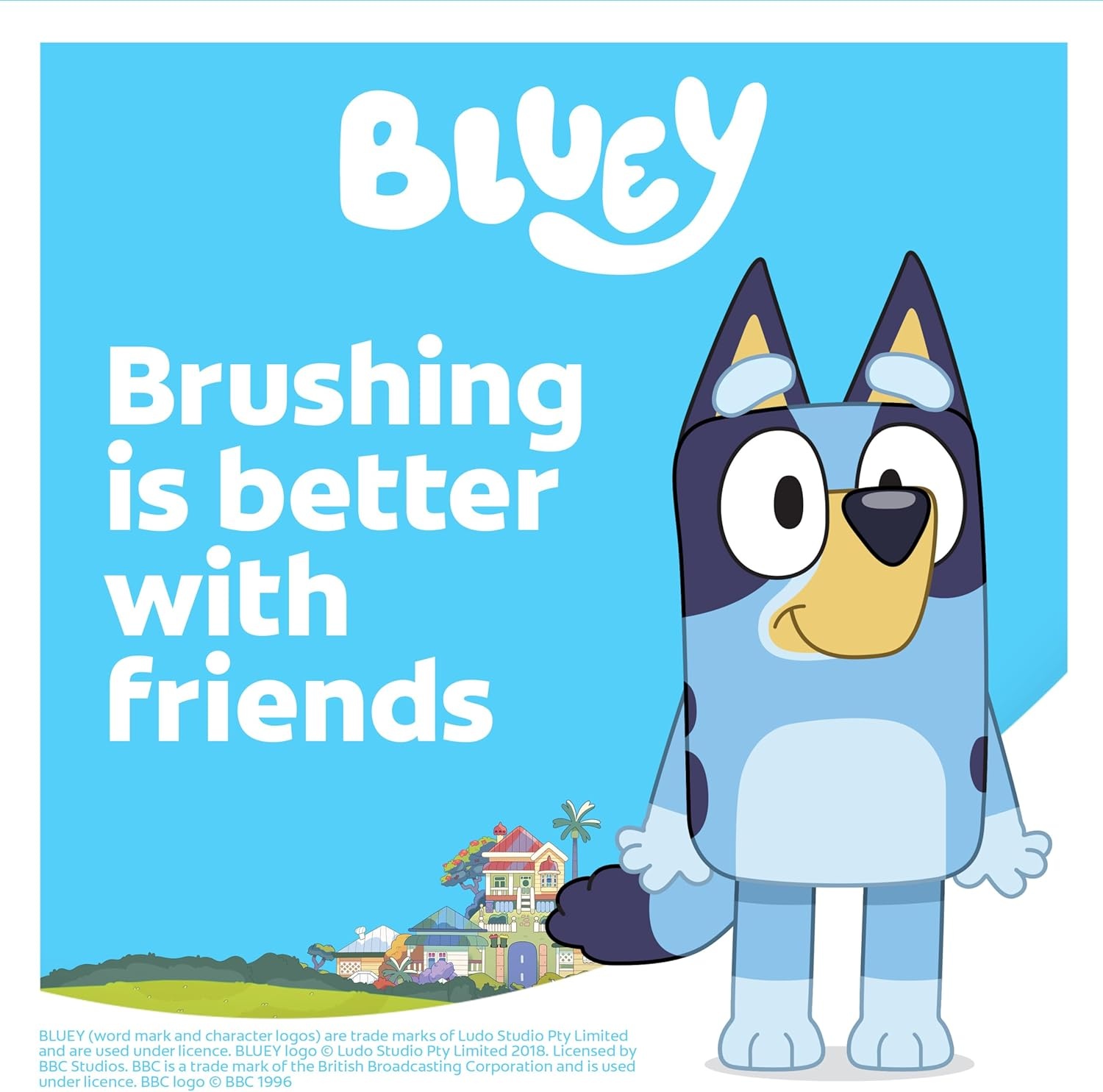 imageColgate Kids Bluey Toothbrush and Kids Toothpaste Gift Set Includes BlueyThemed Battery Toothbrush 2 Bubblegum Flavored Fluoride Toothpastes and 2 Manual ToothbrushesBluey