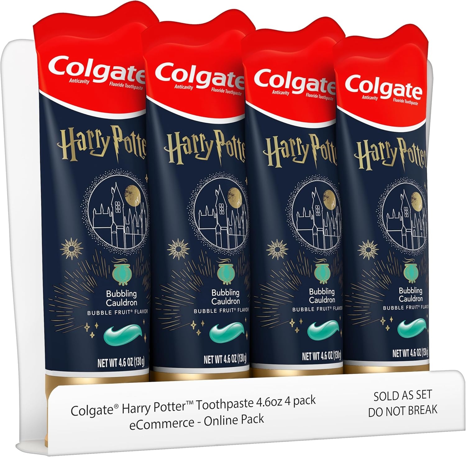 imageColgate Kids Bluey Toothpaste with Fluoride for Cavity Protection Ages 2 ADA Accepted Sugar Free and Gluten Free Bubble Fruit Flavor 4 Pack 46 Oz TubesHarry Potter