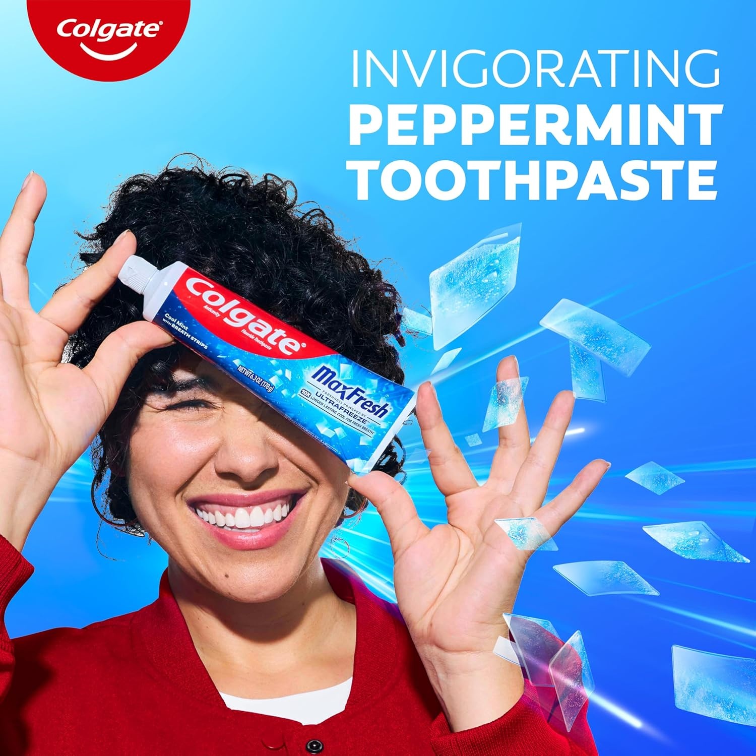 imageColgate MaxFresh Cool Mint Toothpaste Pack Fresh Breath Toothpaste with Fluoride and Hundreds of Mini Breath Strips Leaves Mouth Feeling Refreshed for Hours 4 Pack 63 oz63 Ounce Pack of 4