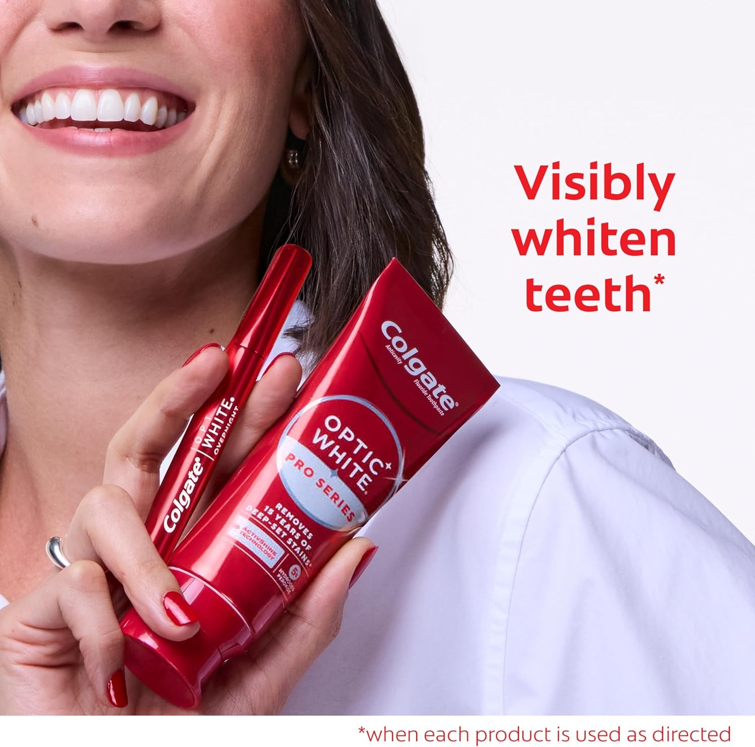 imageColgate Optic White Overnight Whitening Kit Teeth Whitening Pen 21 Nightly Treatments and Pro Series High Impact White Toothpaste Designed for No Tooth Sensitivity