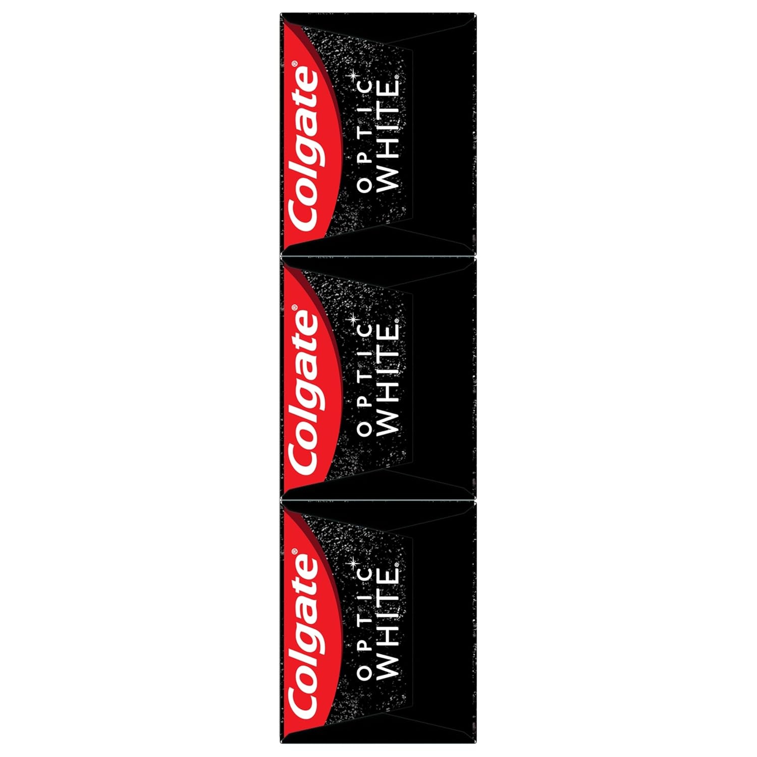 imageColgate Optic White with Charcoal Teeth Whitening Toothpaste Anticavity Toothpaste with Fluoride Cool Mint Flavor 3 Pack 38 OZ033 Ounce Pack of 3