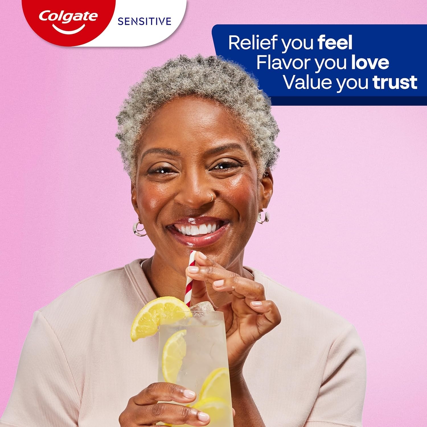 imageColgate Whitening Toothpaste for Sensitive Teeth Enamel Repair and Cavity Protection Fresh Mint Gel 6 Oz Pack of 3