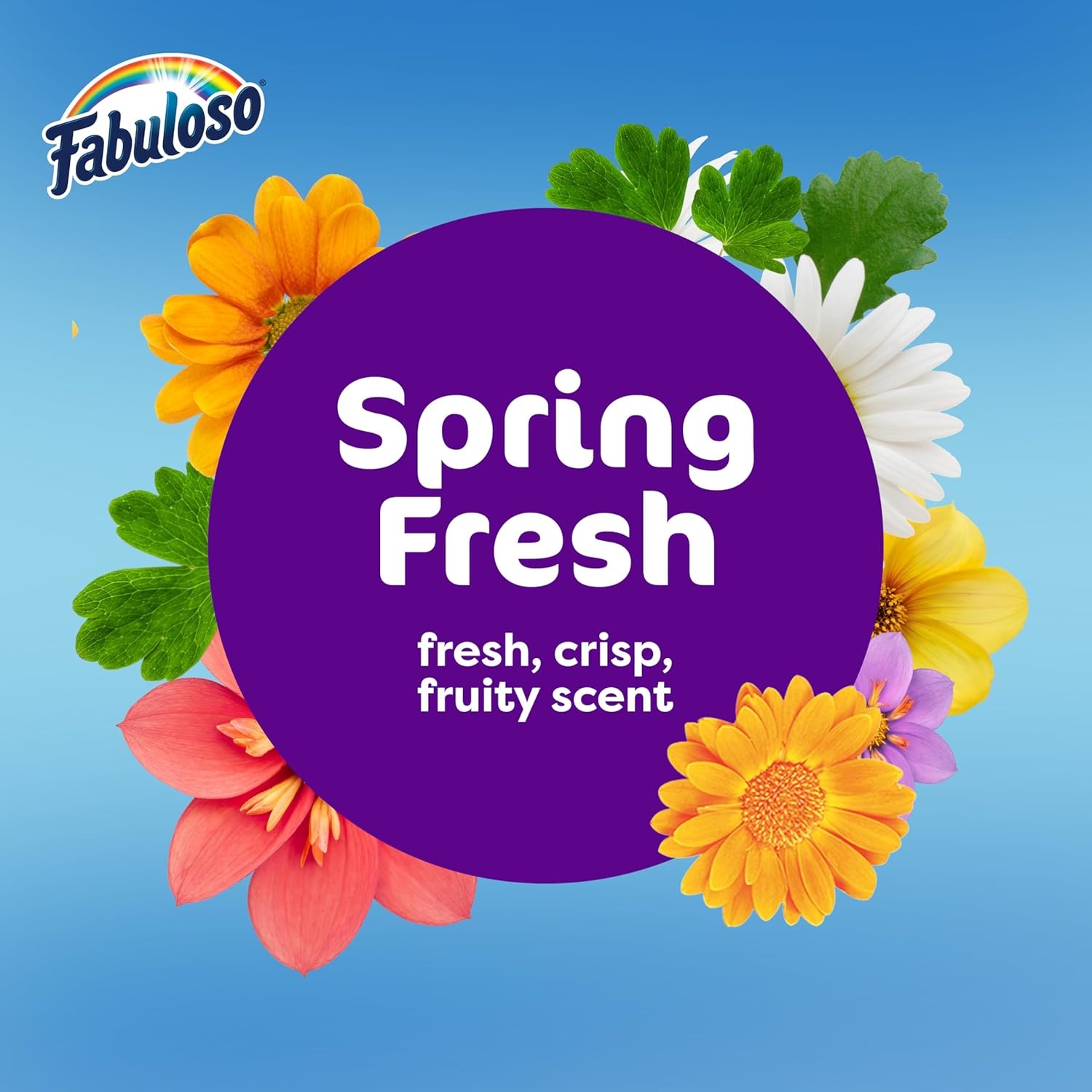 imageFabuloso MultiPurpose Cleaner 2X Concentrated Formula Floor Cleaner Pineapple Scent 56 fl ozSpring Fresh