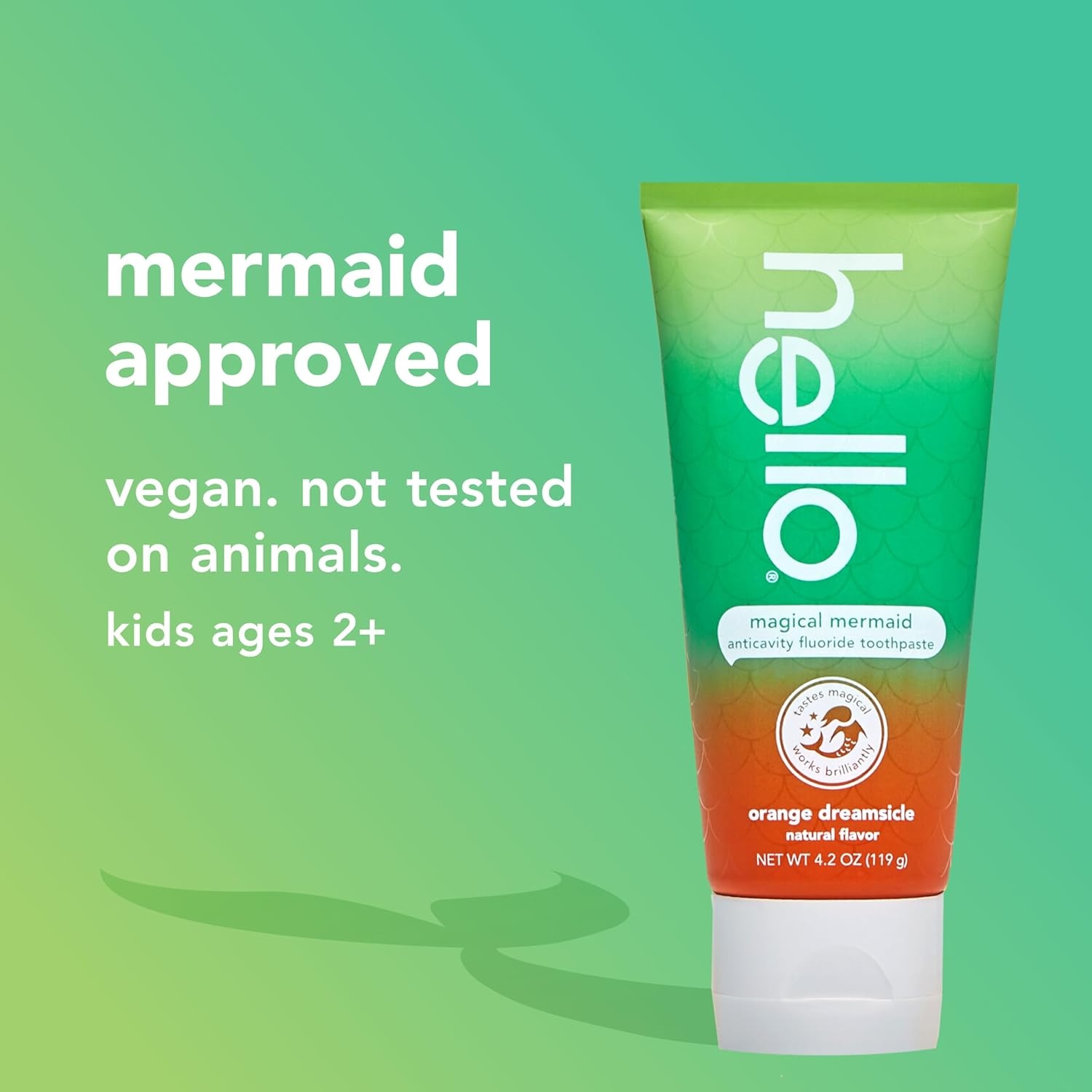 imageHello Kids Fluoride Toothpaste Variety Pack Includes a Strawberry Toothpaste Unicorn Bubble Gum Toothpaste and Blue Raspberry Toothpaste Safe for Ages 2 and Up 3 Pack 42 Oz EachOrange Dreamsicle