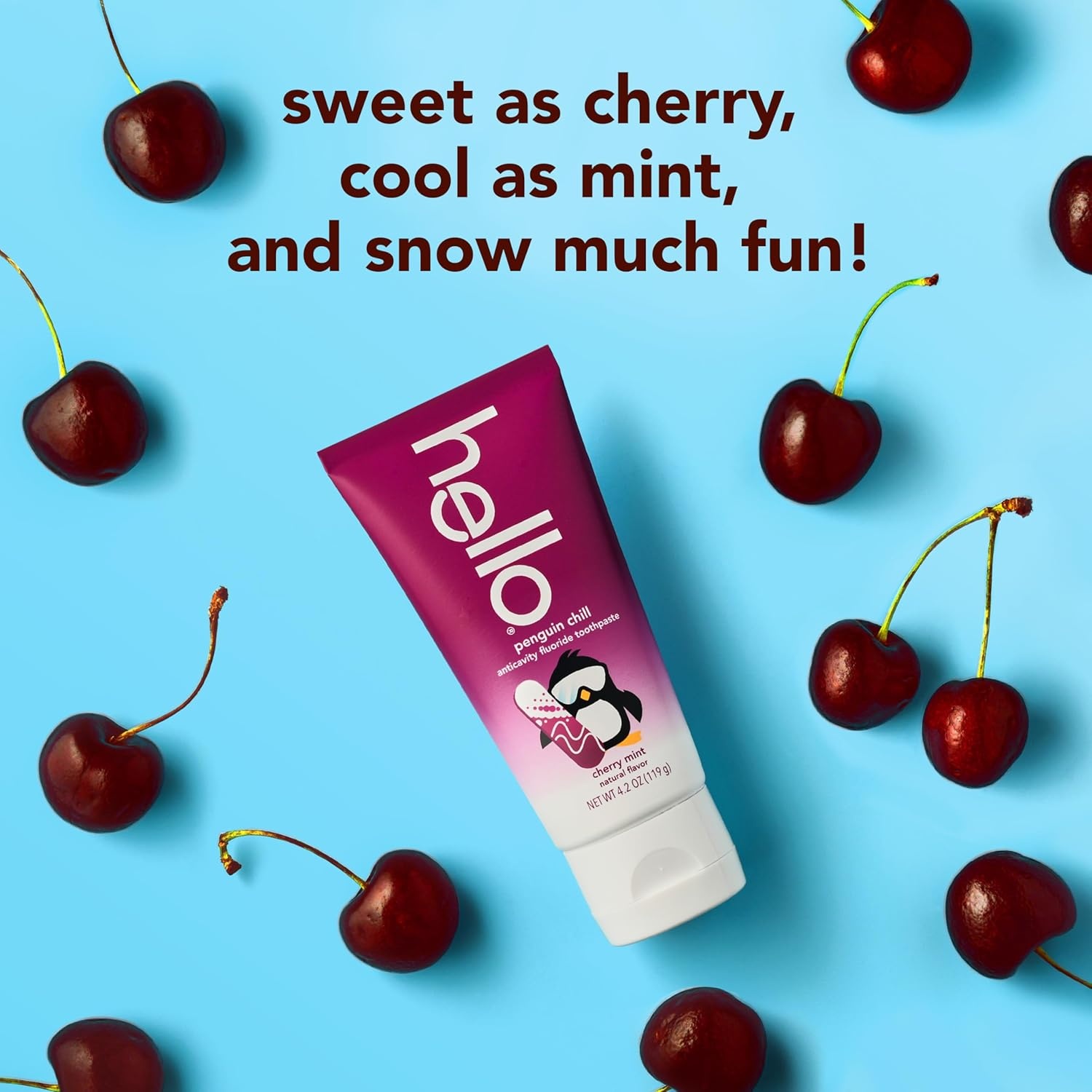 imageHello Kids Fluoride Toothpaste Variety Pack Includes a Strawberry Toothpaste Unicorn Bubble Gum Toothpaste and Blue Raspberry Toothpaste Safe for Ages 2 and Up 3 Pack 42 Oz EachCherry Mint