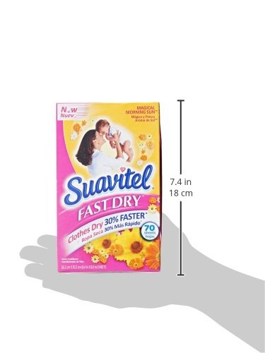 imageSuavitel Fast Dry Fabric Conditioner Sheets Magical Morning Sun 70 Count