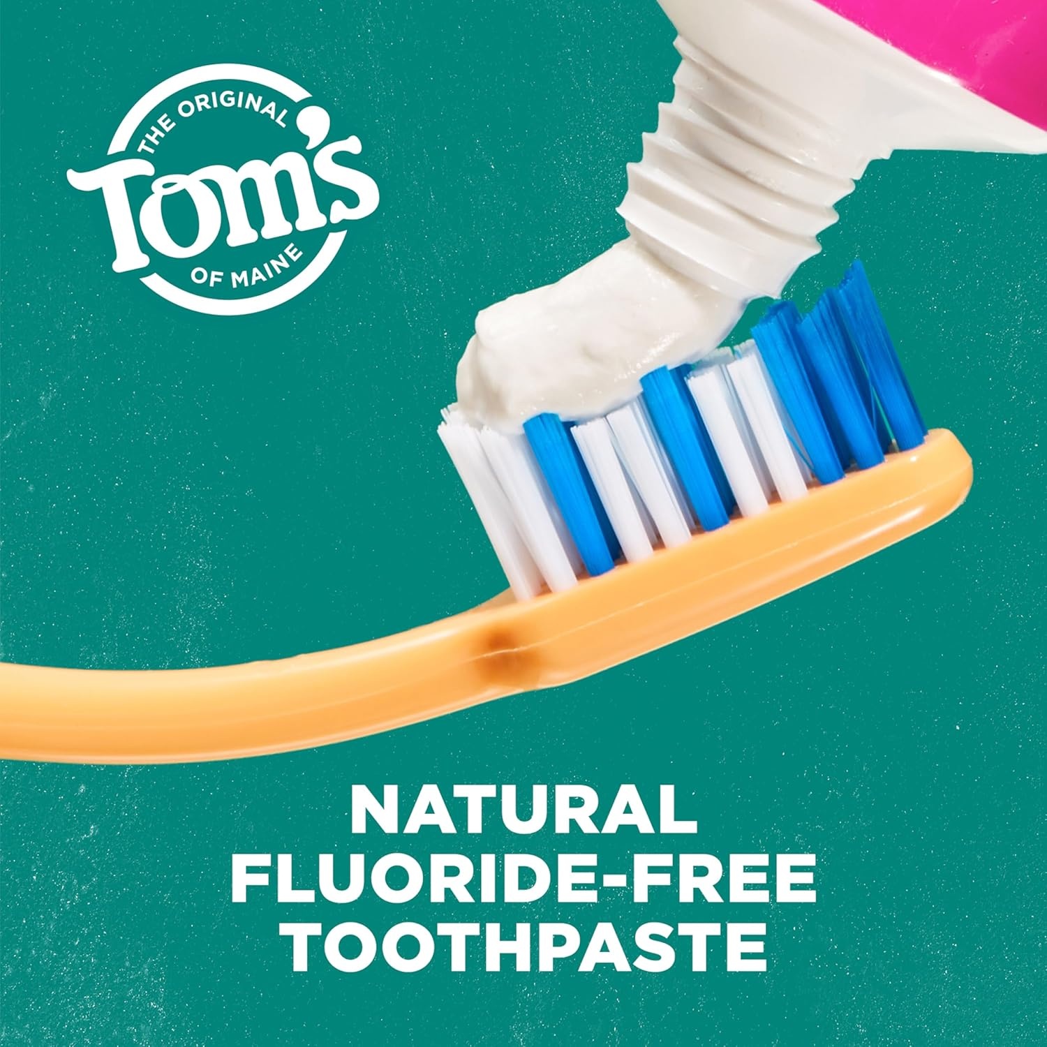 imageToms of Maine FluorideFree Antiplaque amp Whitening Natural Toothpaste Peppermint 55 oz Pack of 2Fennel