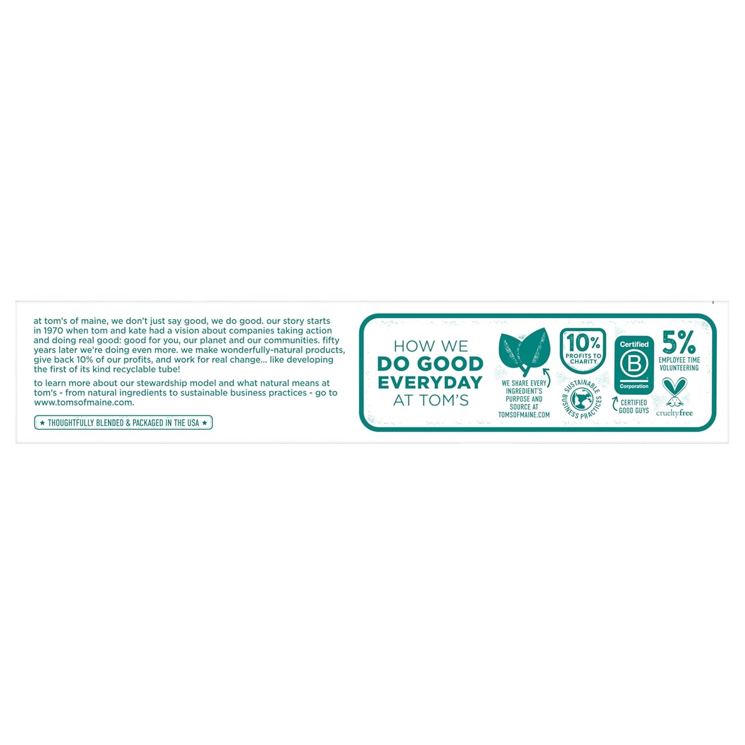 imageToms of Maine FluorideFree Antiplaque amp Whitening Natural Toothpaste Peppermint 55 oz Pack of 2Peppermint