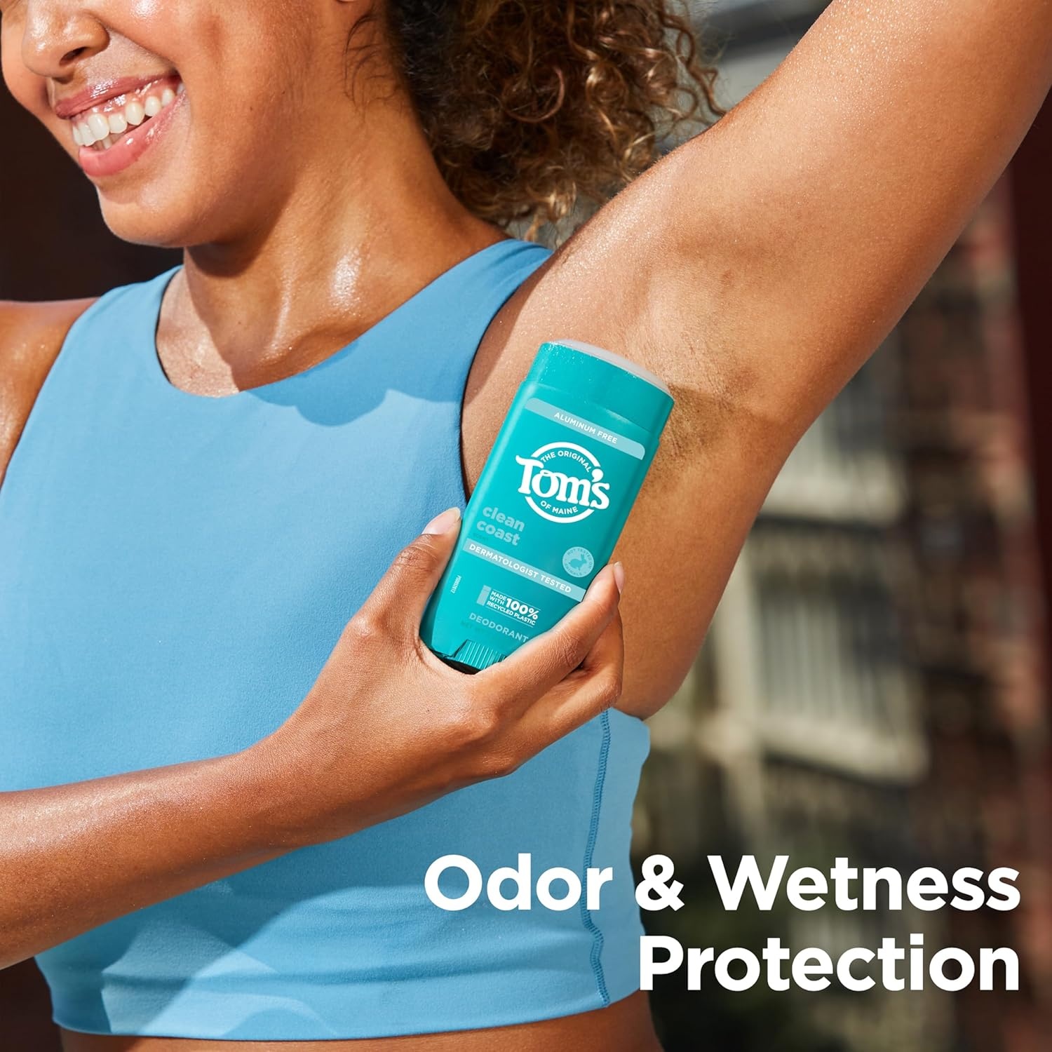 imageToms of Maine Mountain Spring Natural Deodorant for Men and Women Aluminum Free No Artificial Fragrances Dyes or Preservatives Baking Soda Free 48Hour Odor Protection 325 ozClean Coast