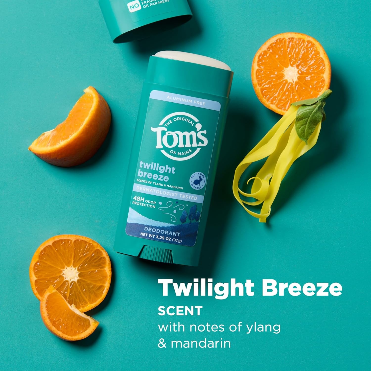 imageToms of Maine Mountain Spring Natural Deodorant for Men and Women Aluminum Free No Artificial Fragrances Dyes or Preservatives Baking Soda Free 48Hour Odor Protection 325 ozTwilight Breeze