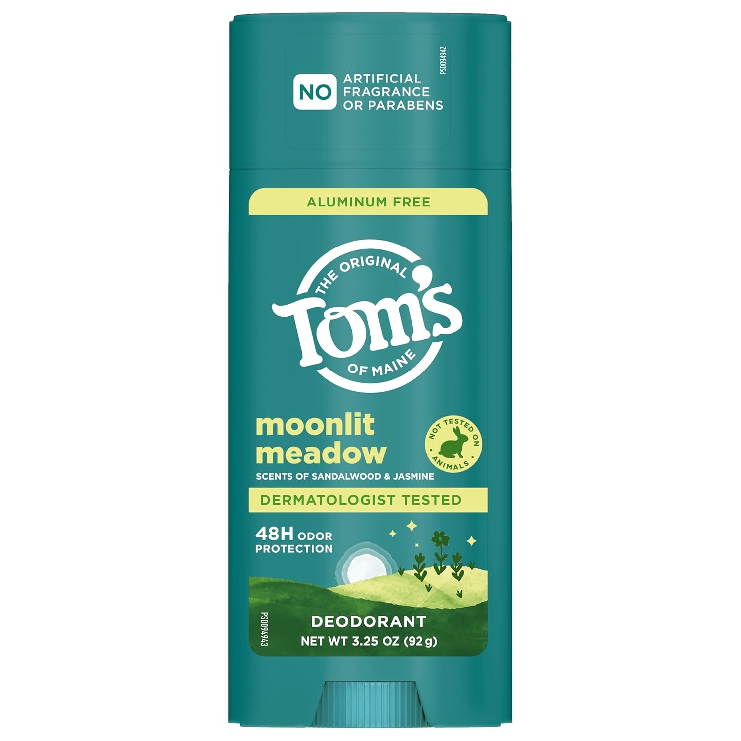 imageToms of Maine Mountain Spring Natural Deodorant for Men and Women Aluminum Free No Artificial Fragrances Dyes or Preservatives Baking Soda Free 48Hour Odor Protection 325 ozMoonlight Meadow