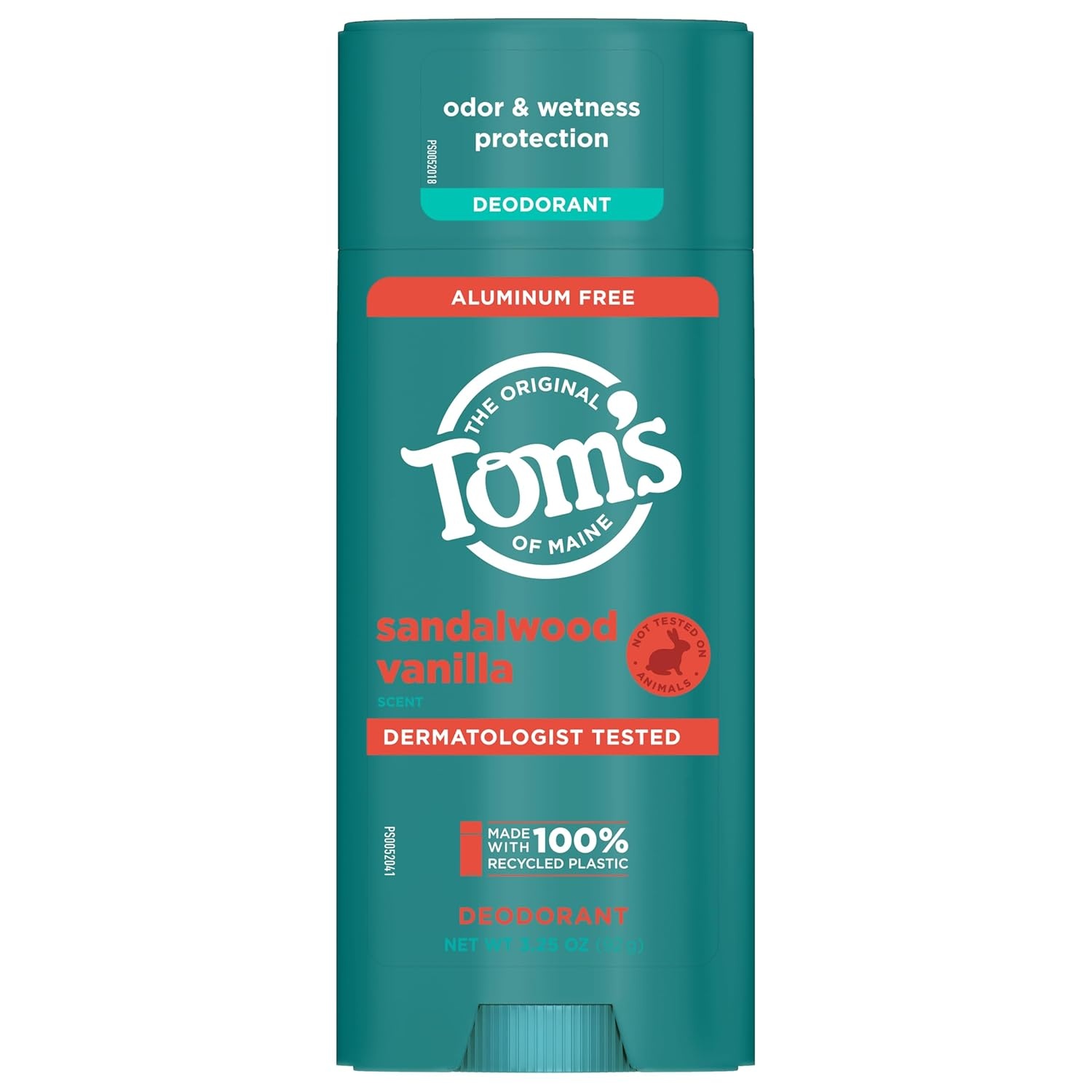 imageToms of Maine Mountain Spring Natural Deodorant for Men and Women Aluminum Free No Artificial Fragrances Dyes or Preservatives Baking Soda Free 48Hour Odor Protection 325 ozSandalwood Vanilla