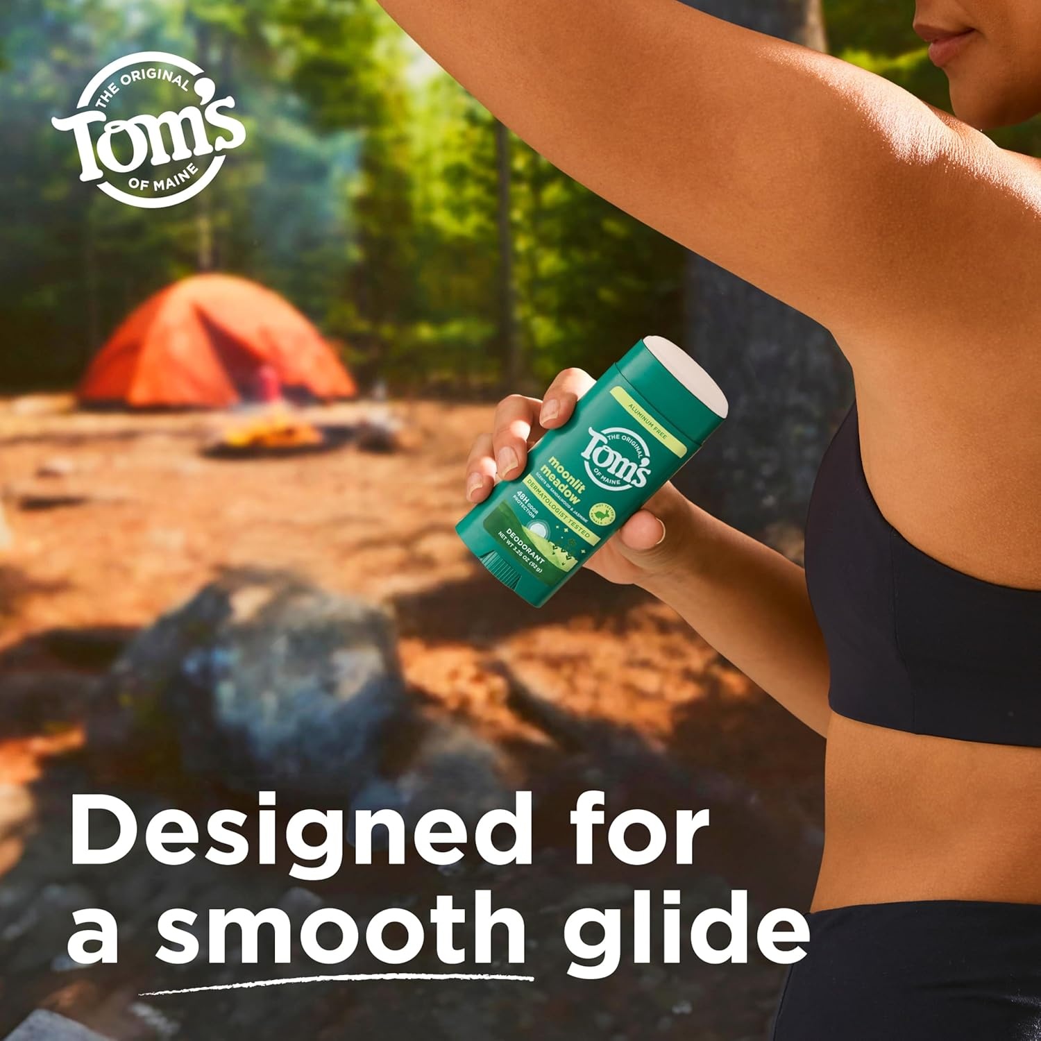 imageToms of Maine Mountain Spring Natural Deodorant for Men and Women Aluminum Free No Artificial Fragrances Dyes or Preservatives Baking Soda Free 48Hour Odor Protection 325 ozMoonlight Meadow