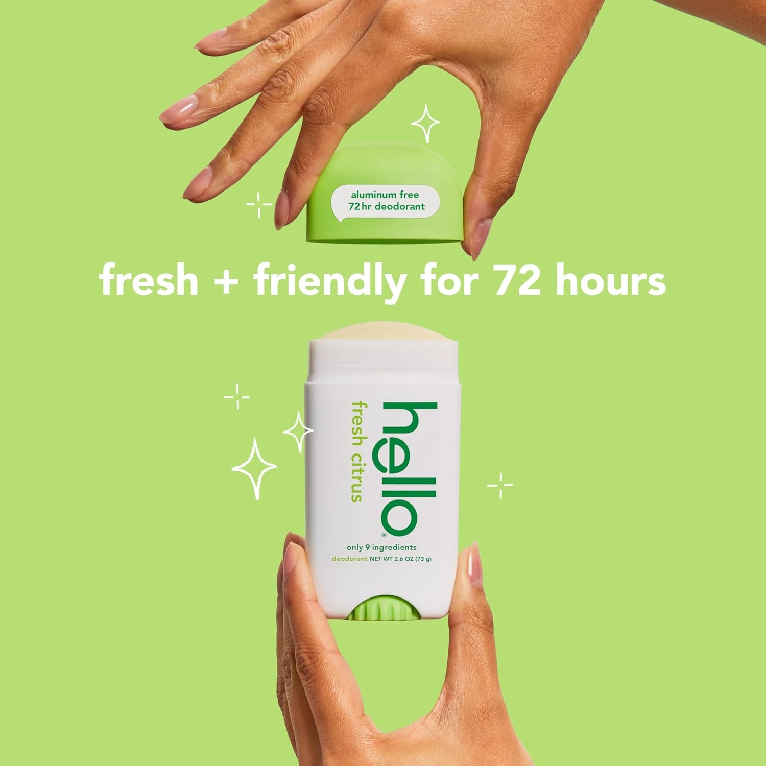 imagehello Unicorn Aluminum Free Deodorant for Women Girls Safe for Kids Dermatologically tested Natural Fragrance 2 PackFresh Citrus