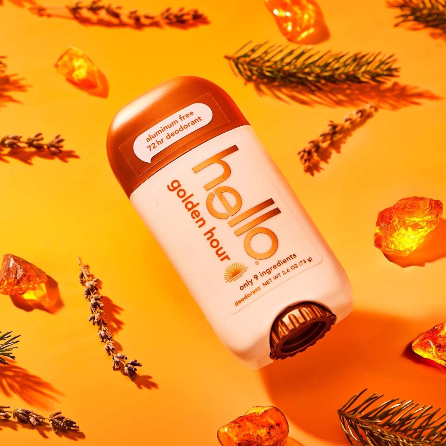 imagehello Unicorn Aluminum Free Deodorant for Women Girls Safe for Kids Dermatologically tested Natural Fragrance 2 PackGolden Hour