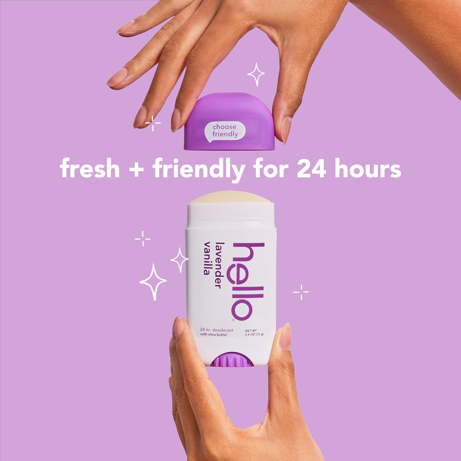 imagehello Unicorn Aluminum Free Deodorant for Women Girls Safe for Kids Dermatologically tested Natural Fragrance 2 PackLavender Vanilla