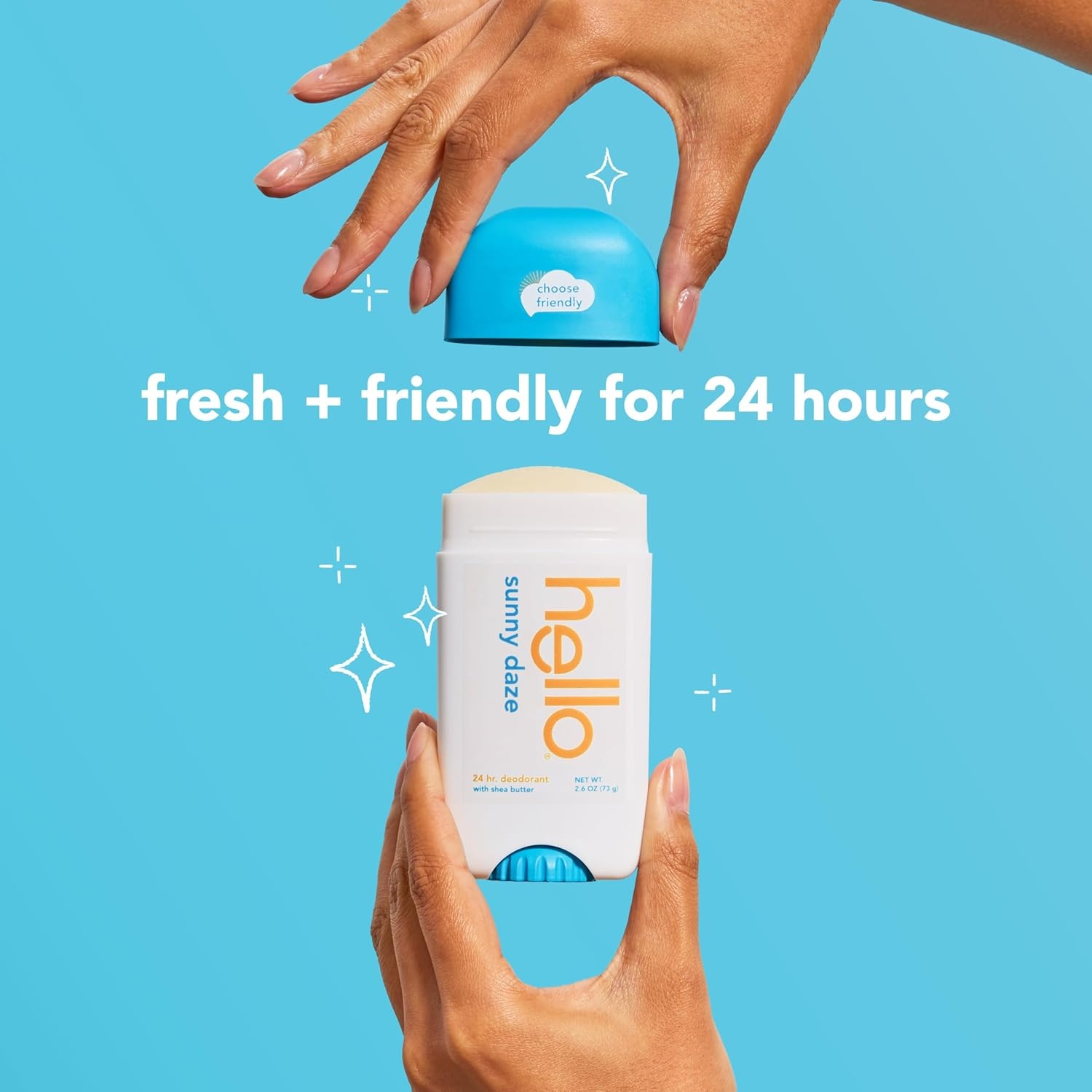 imagehello Unicorn Aluminum Free Deodorant for Women Girls Safe for Kids Dermatologically tested Natural Fragrance 2 PackSunny Daze