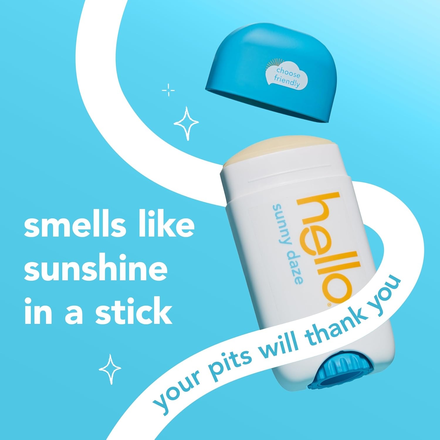 imagehello Unicorn Aluminum Free Deodorant for Women Girls Safe for Kids Dermatologically tested Natural Fragrance 2 PackSunny Daze