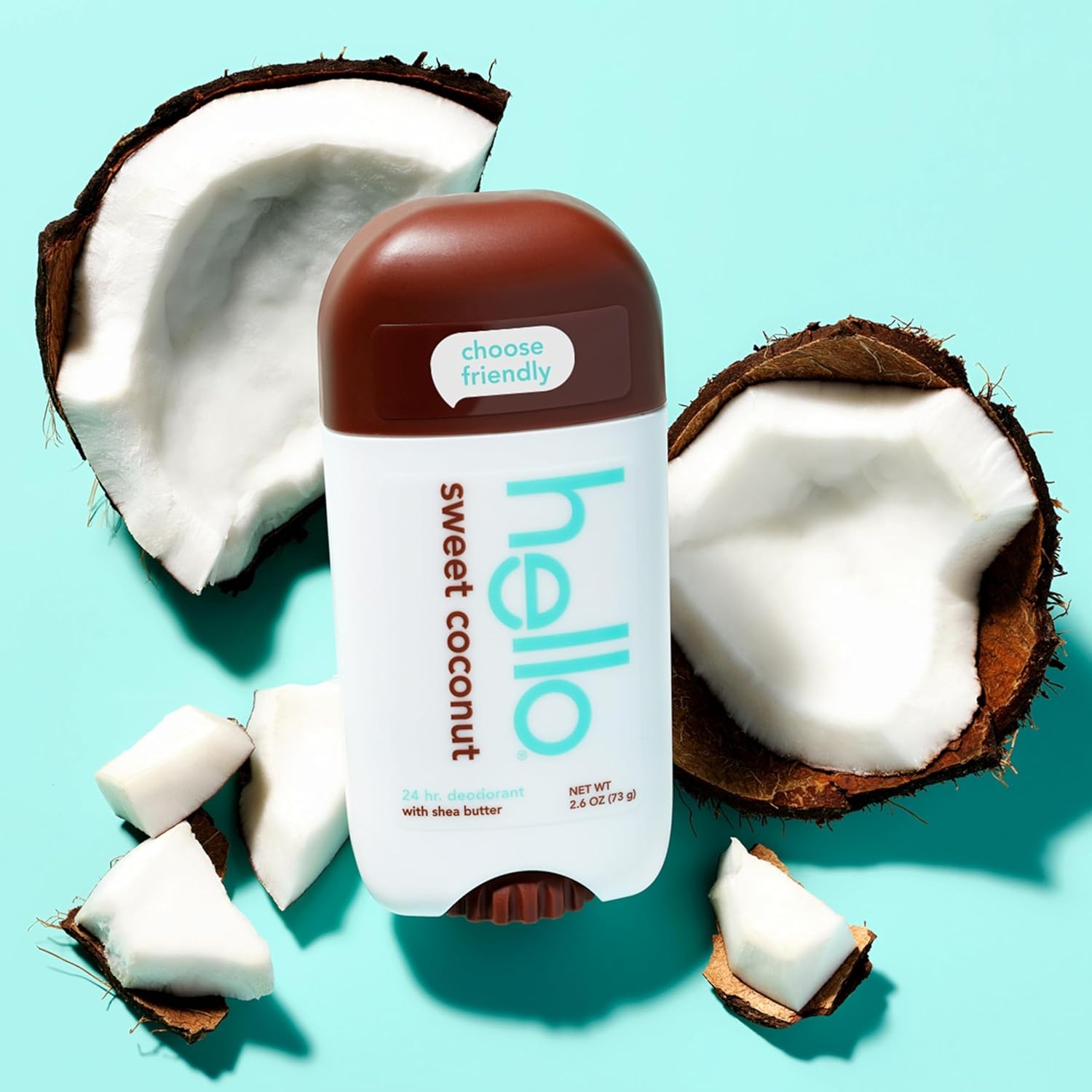 imagehello Unicorn Aluminum Free Deodorant for Women Girls Safe for Kids Dermatologically tested Natural Fragrance 2 PackSweet Coconut