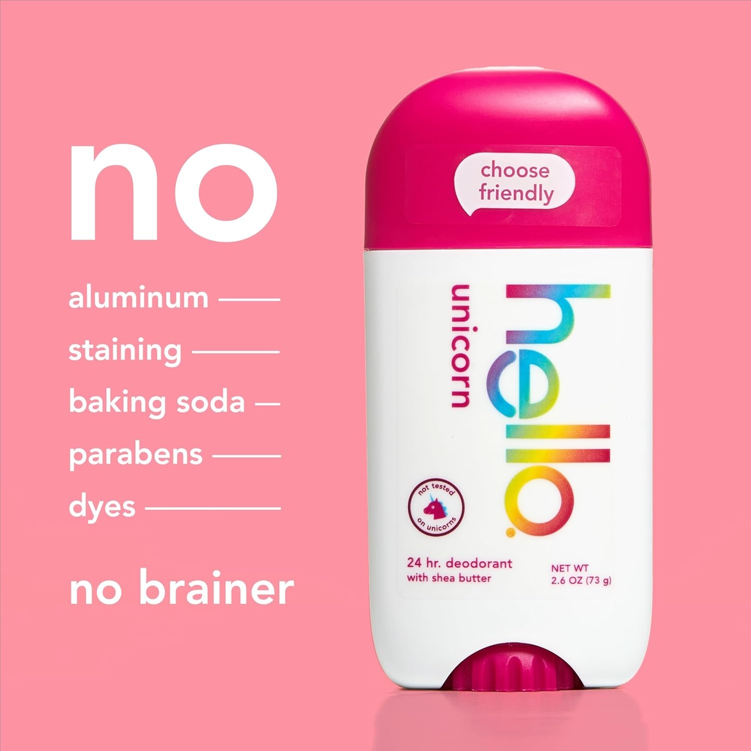 imagehello Unicorn Aluminum Free Deodorant for Women Girls Safe for Kids Dermatologically tested Natural Fragrance 2 PackUnicorn