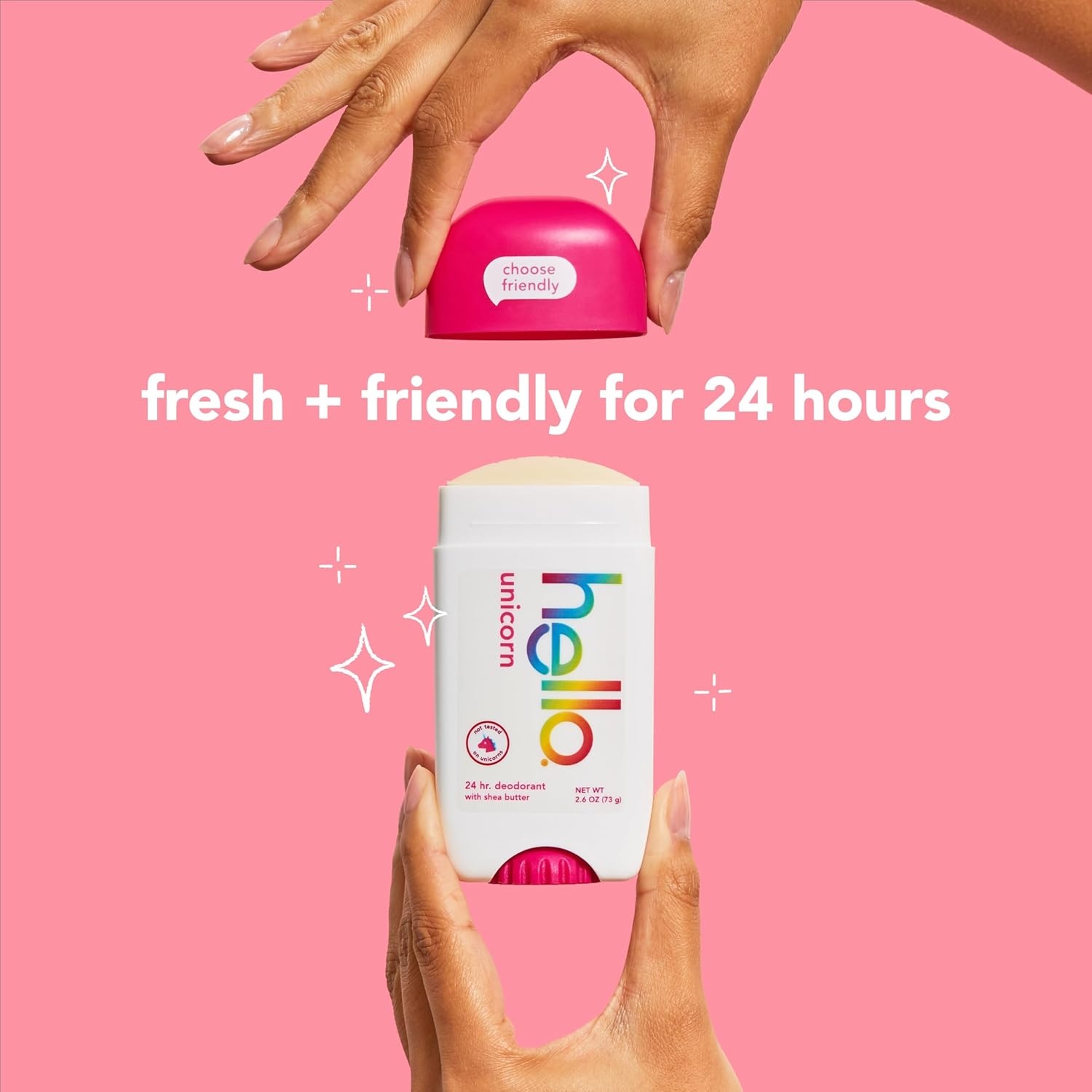 imagehello Unicorn Aluminum Free Deodorant for Women Girls Safe for Kids Dermatologically tested Natural Fragrance 2 PackUnicorn