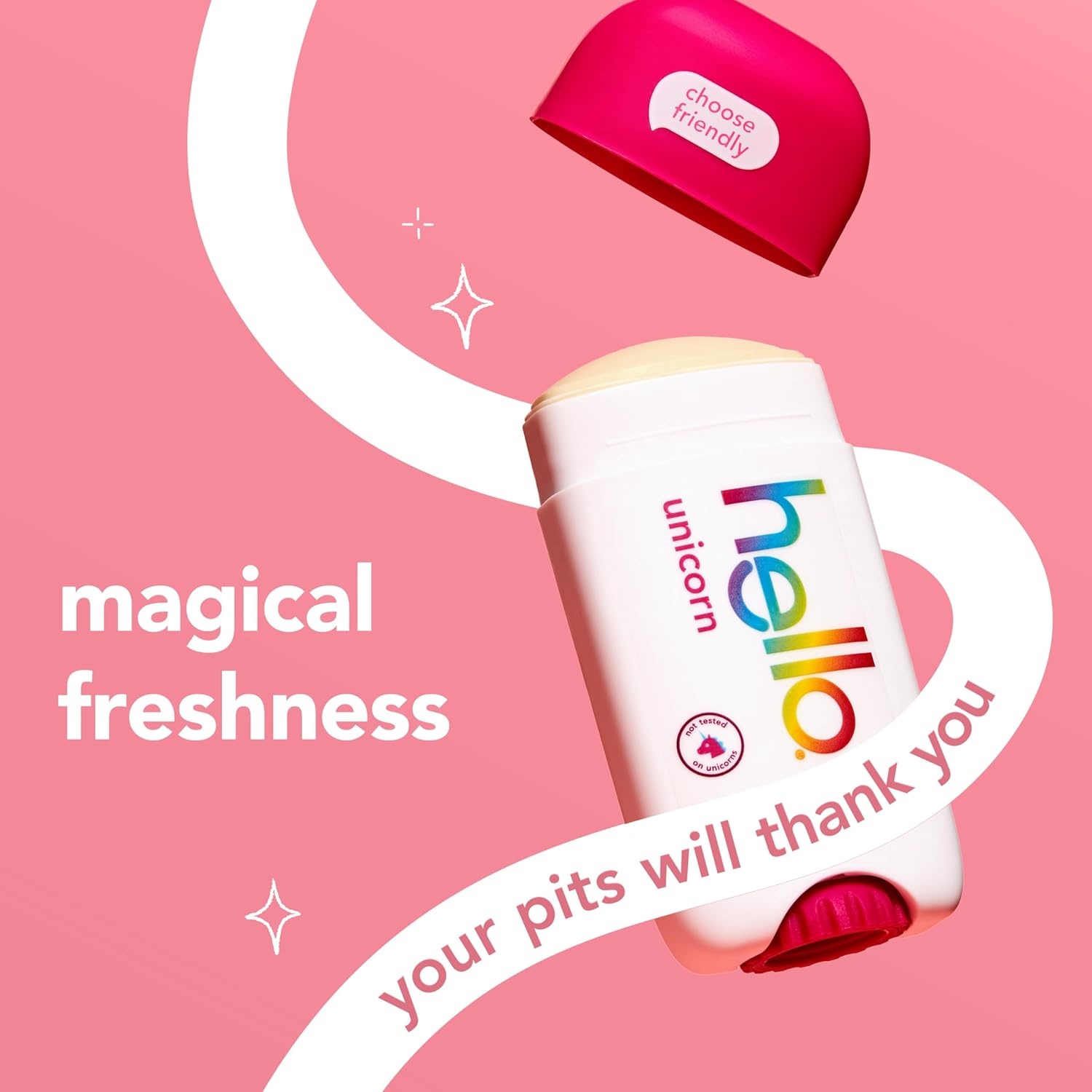 imagehello Unicorn Aluminum Free Deodorant for Women Girls Safe for Kids Dermatologically tested Natural Fragrance 2 PackUnicorn